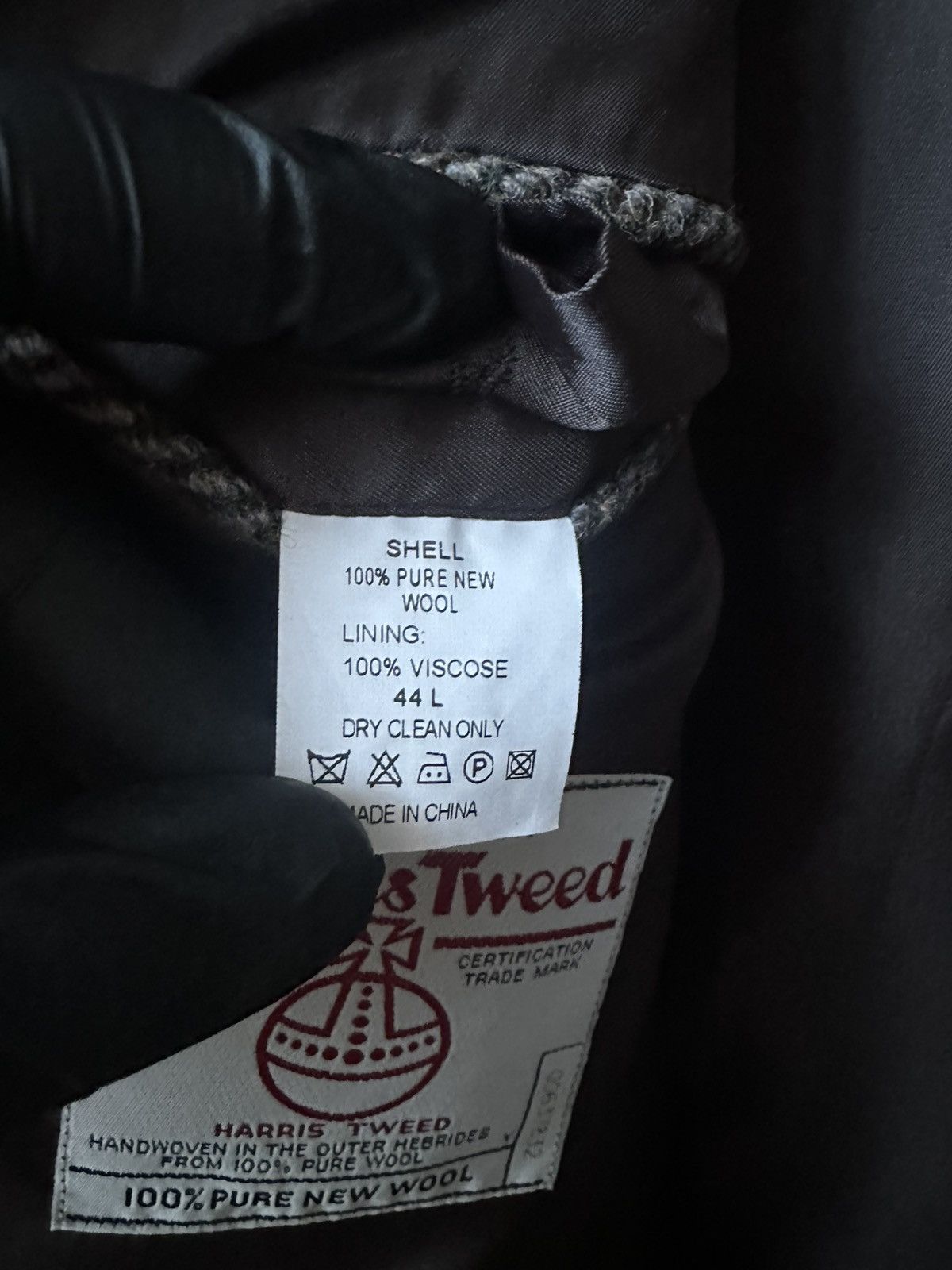 Harris Tweed Harris Tweed Brown Gray Blazer Jacket Size 44L Size 44L - 5 Thumbnail