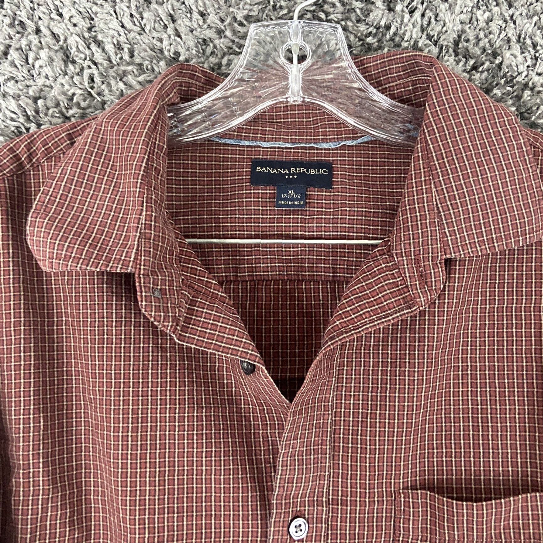 Banana Republic Banana Republic Shirt Men XL Multicolor Plaid Long Sleeve Button-Up Mens Size US XL / EU 56 / 4 - 4 Thumbnail