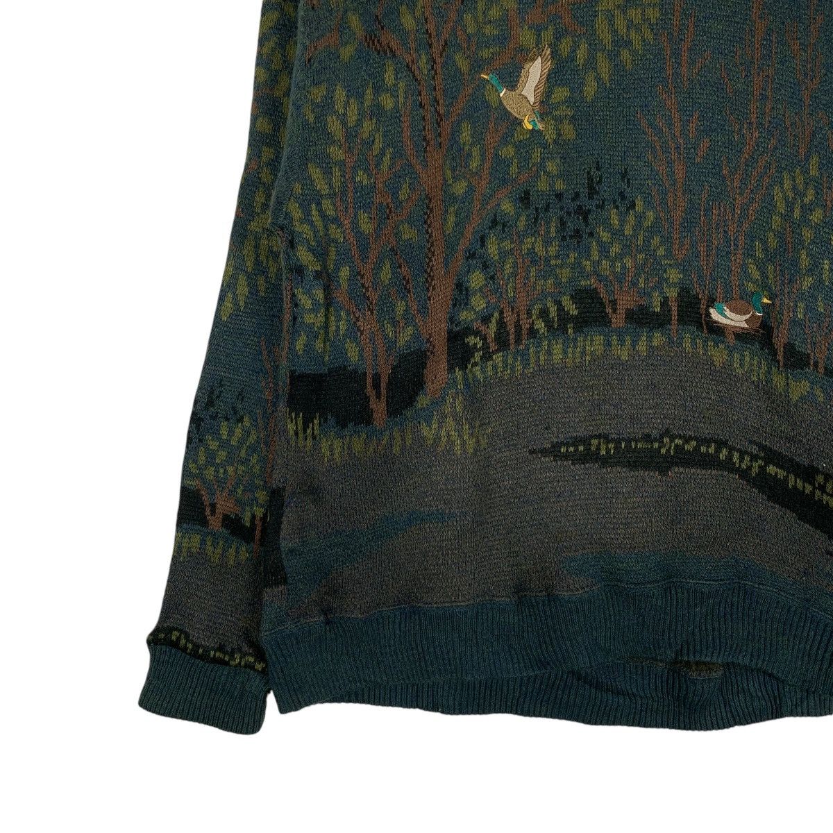 Vintage ST LAWRENCE Villa Graphics Knitted Sweater #1379-C62 Size US L / EU 52-54 / 3 - 3 Thumbnail