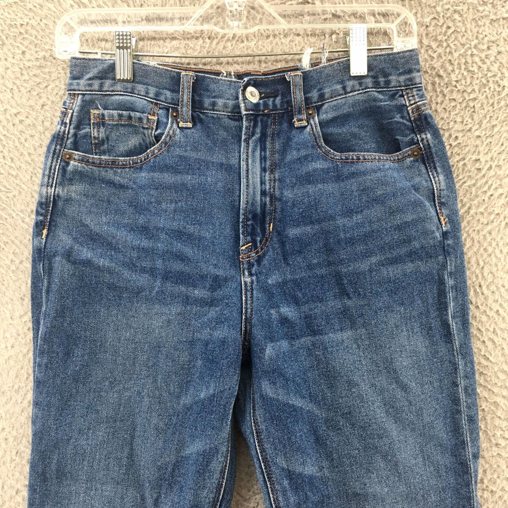 American Eagle Outfitters American Eagle Outfitters Mom Jeans Jeans Womens 2 Blue Denim High Rise Zip 5-Pocket Mens? Size 26" / US 2 / IT 38 - 2 Thumbnail