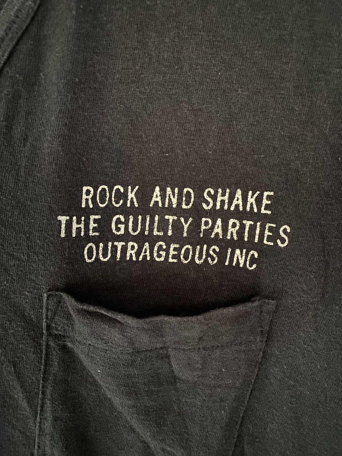 Wacko Maria 2000s Poem Rock and Shake V neck tee Size US S / EU 44-46 / 1 - 6 Thumbnail