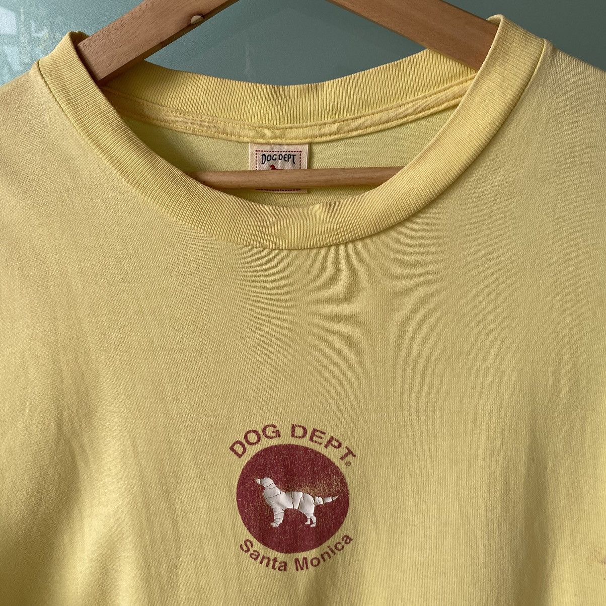 Japanese Brand Thrashed Faded Vintage 90s Dog Dept Santa Monica ERD GRUNGE Size US L / EU 52-54 / 3 - 3 Thumbnail