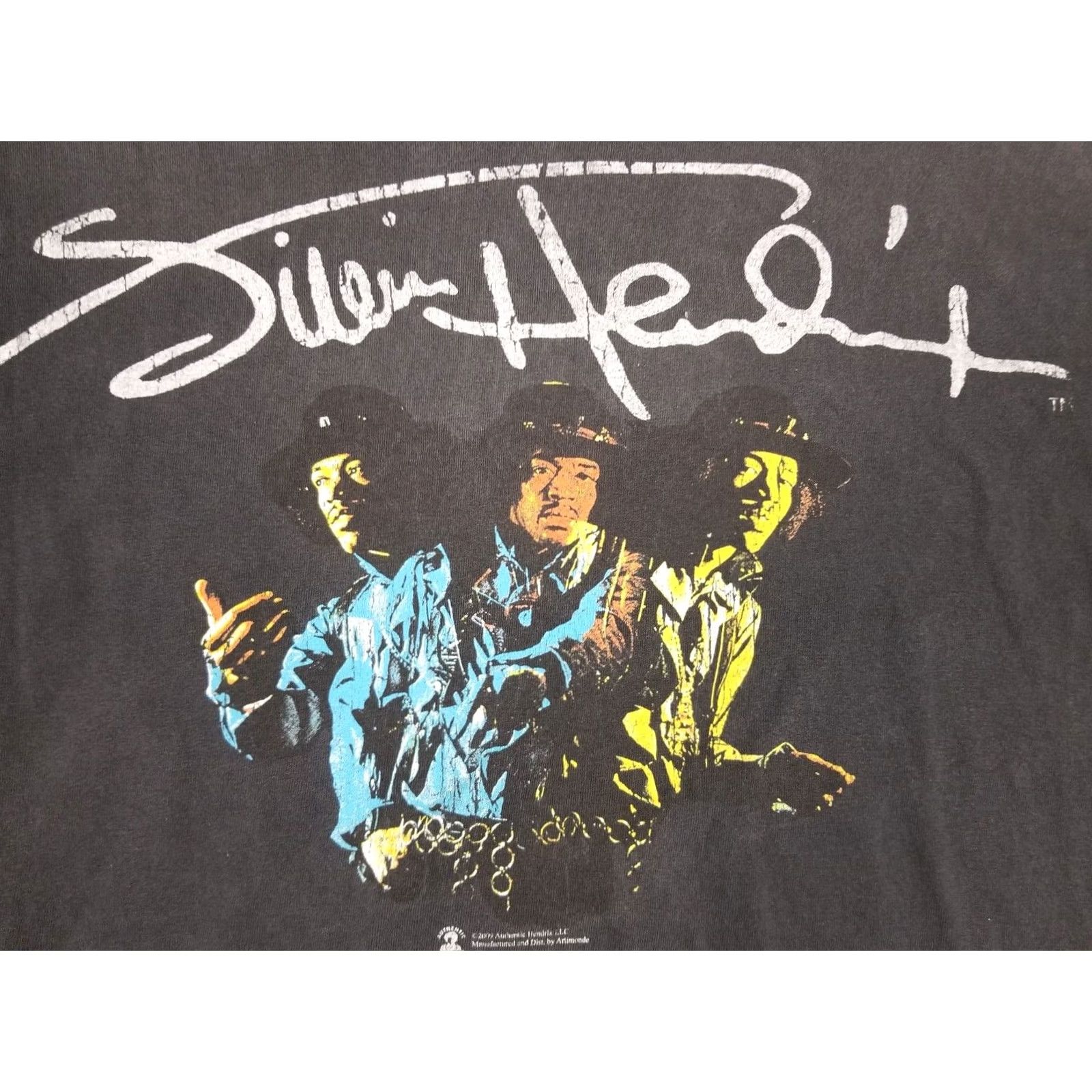 Vintage VINTAGE JIMMI HENDRIX GUITAR ROCK TOUR T-SHIRT 2009 SZ XLARGE Mens Size US XL / EU 56 / 4 - 2 Thumbnail