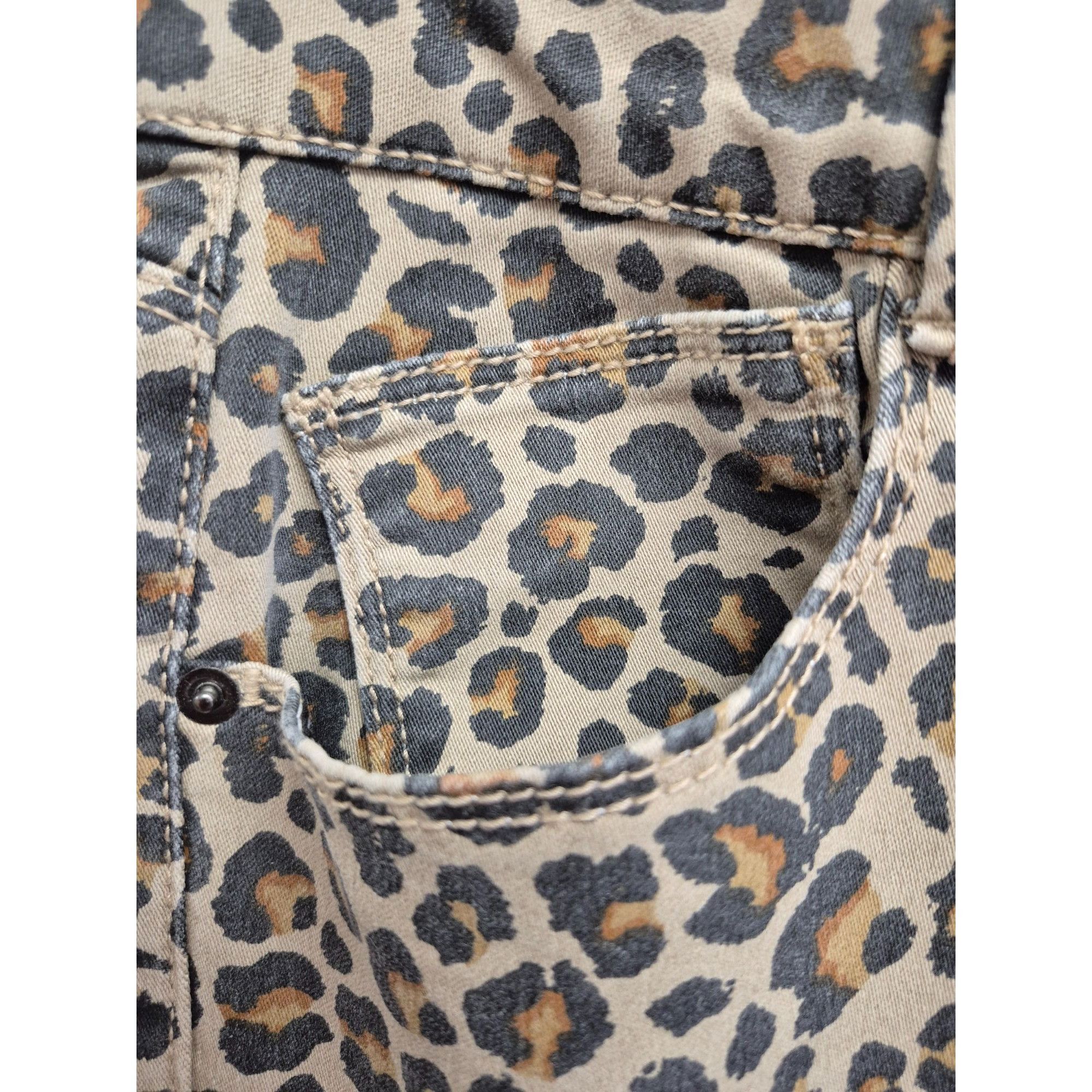 Other Knox Rose Women's Leopard Print Ankle Skinny Pants Size 10, Size 32" / US 10 / IT 46 - 10 Thumbnail