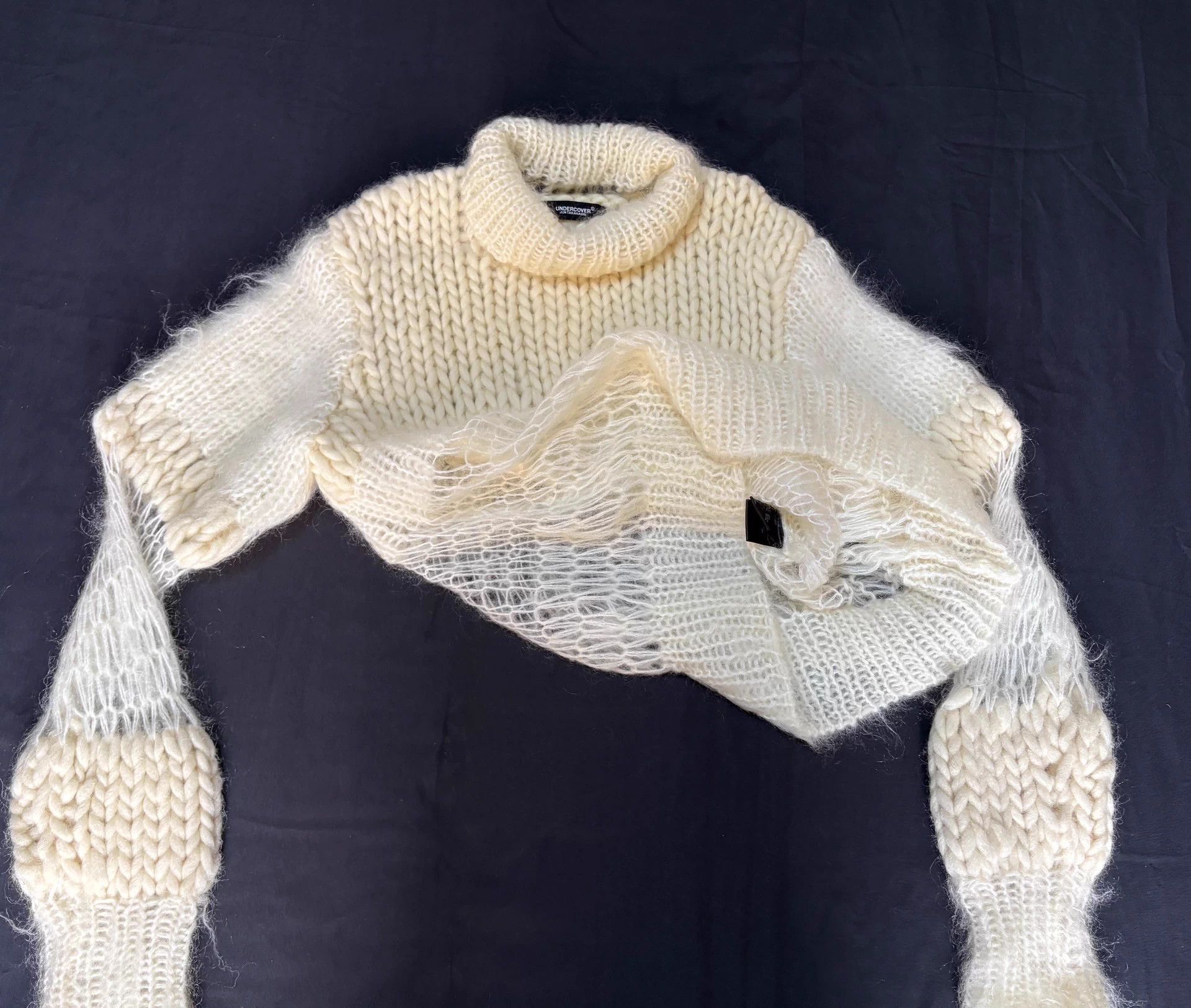 Undercover Undercover Patchwork Knit Sweater Stretchy Size M / US 6-8 / IT 42-44 - 5 Thumbnail