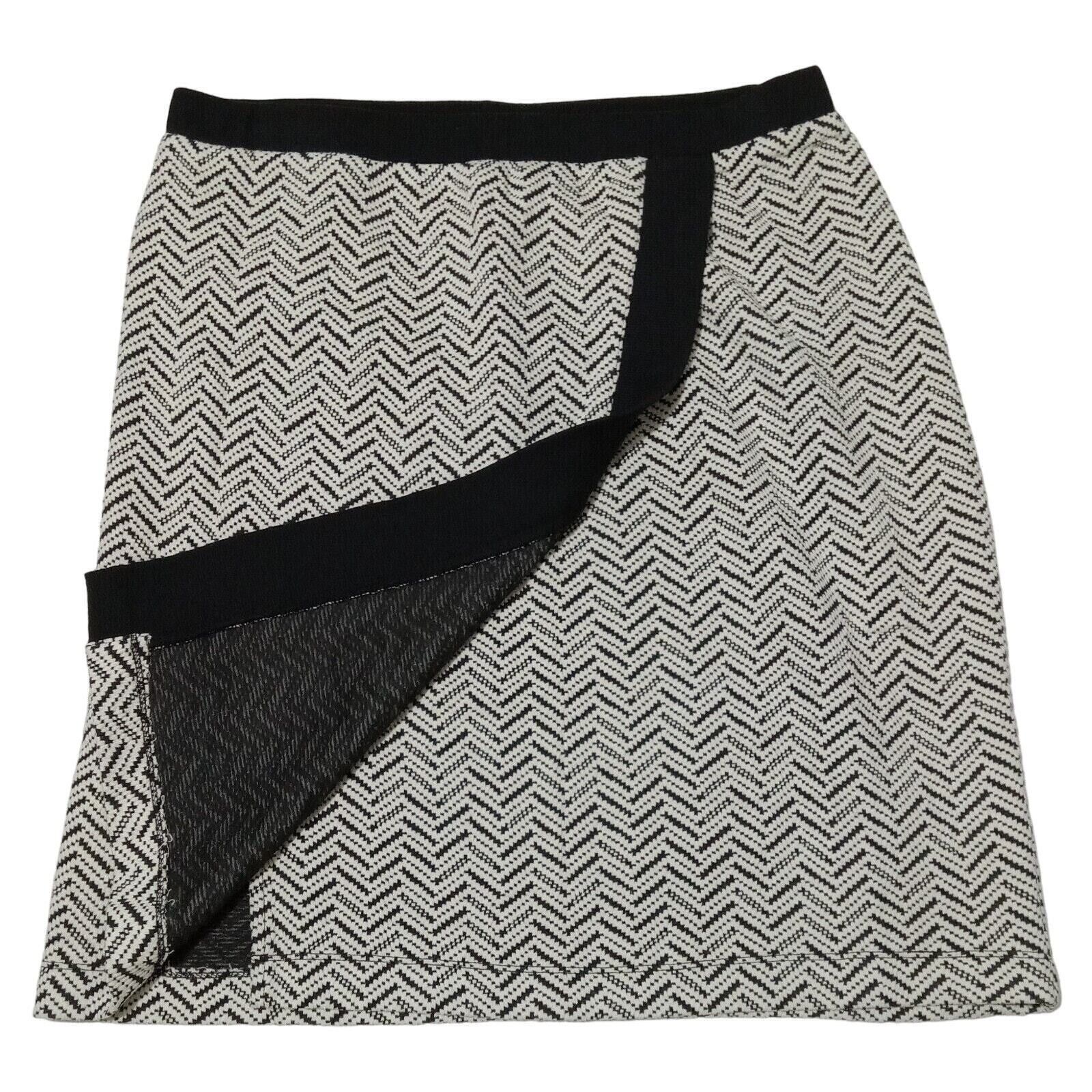 & Other Stories ZAC & RACHEL Skirt L Women's Wrap Knit Chevron No Slit Size 34" / US 12 / IT 48 - 4 Thumbnail