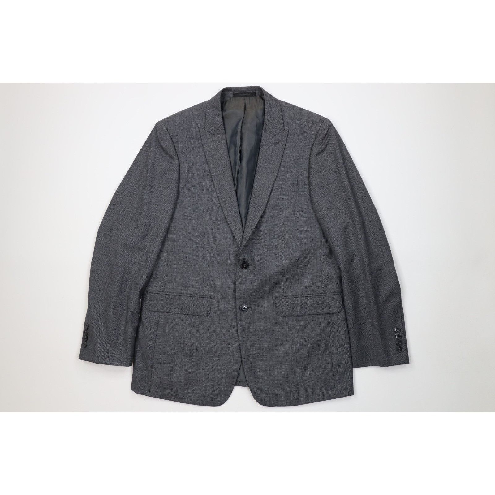 Calvin Klein Calvin Klein Extreme Slim Fit Wool 2 Piece Suit Wedding Size 40R - 2 Thumbnail