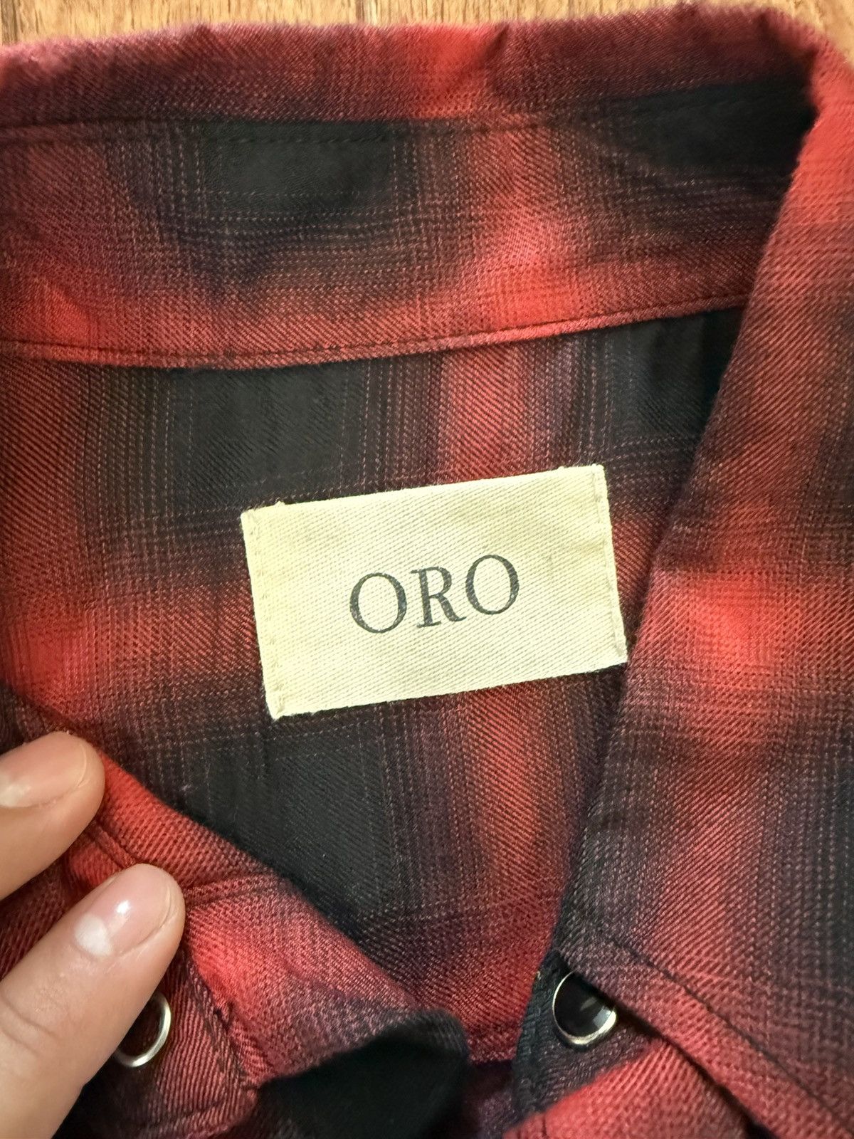 Oro Los Angeles ORO Los Angeles Plaid Men's Casual Button Down - Medium Size US M / EU 48-50 / 2 - 2 Thumbnail