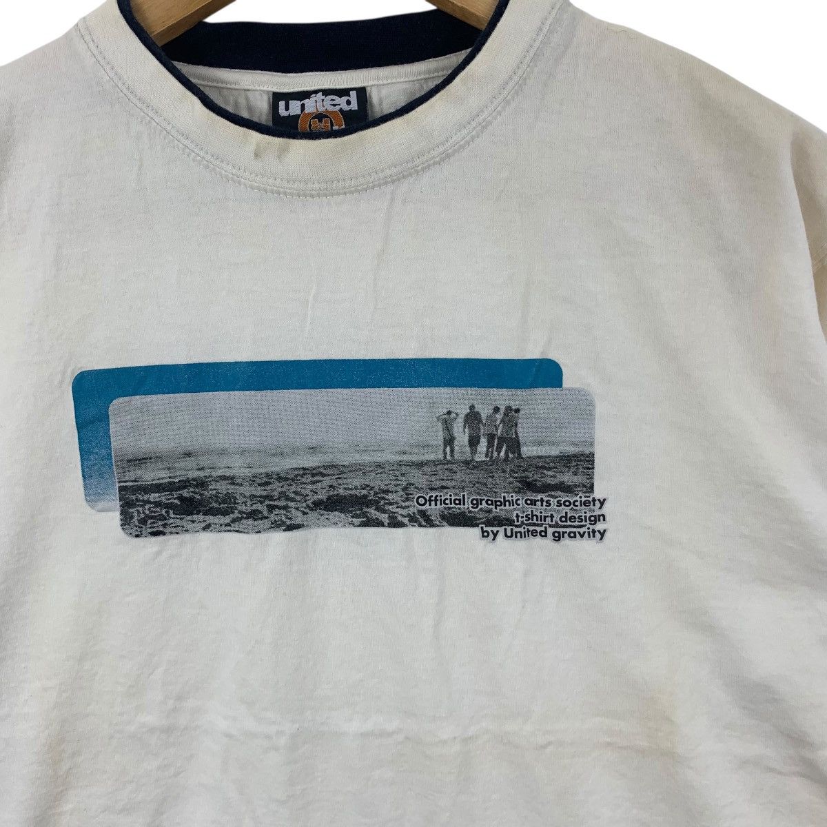 Vintage Vintage Y2K UNITED GRAVITY Graphic Arts Society Tee Shirt Size US M / EU 48-50 / 2 - 5 Thumbnail