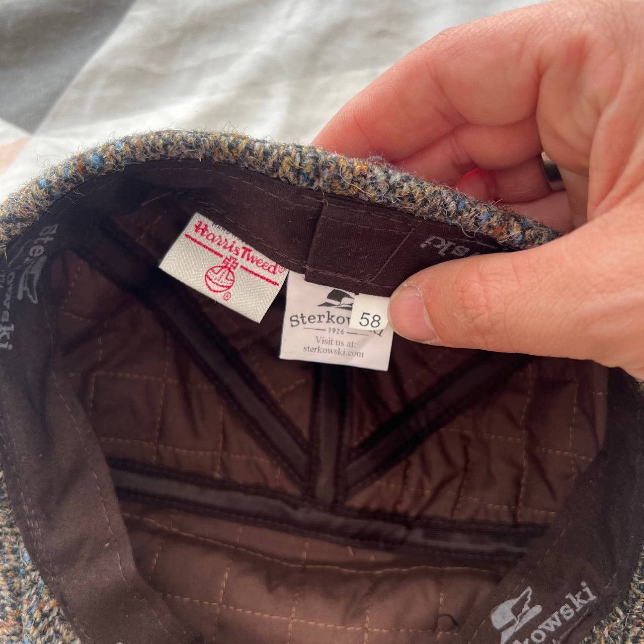 Harris Tweed Sterkowski Harris Tweed Flat Cap Applejack Newsboy Irish Size ONE SIZE - 5 Thumbnail