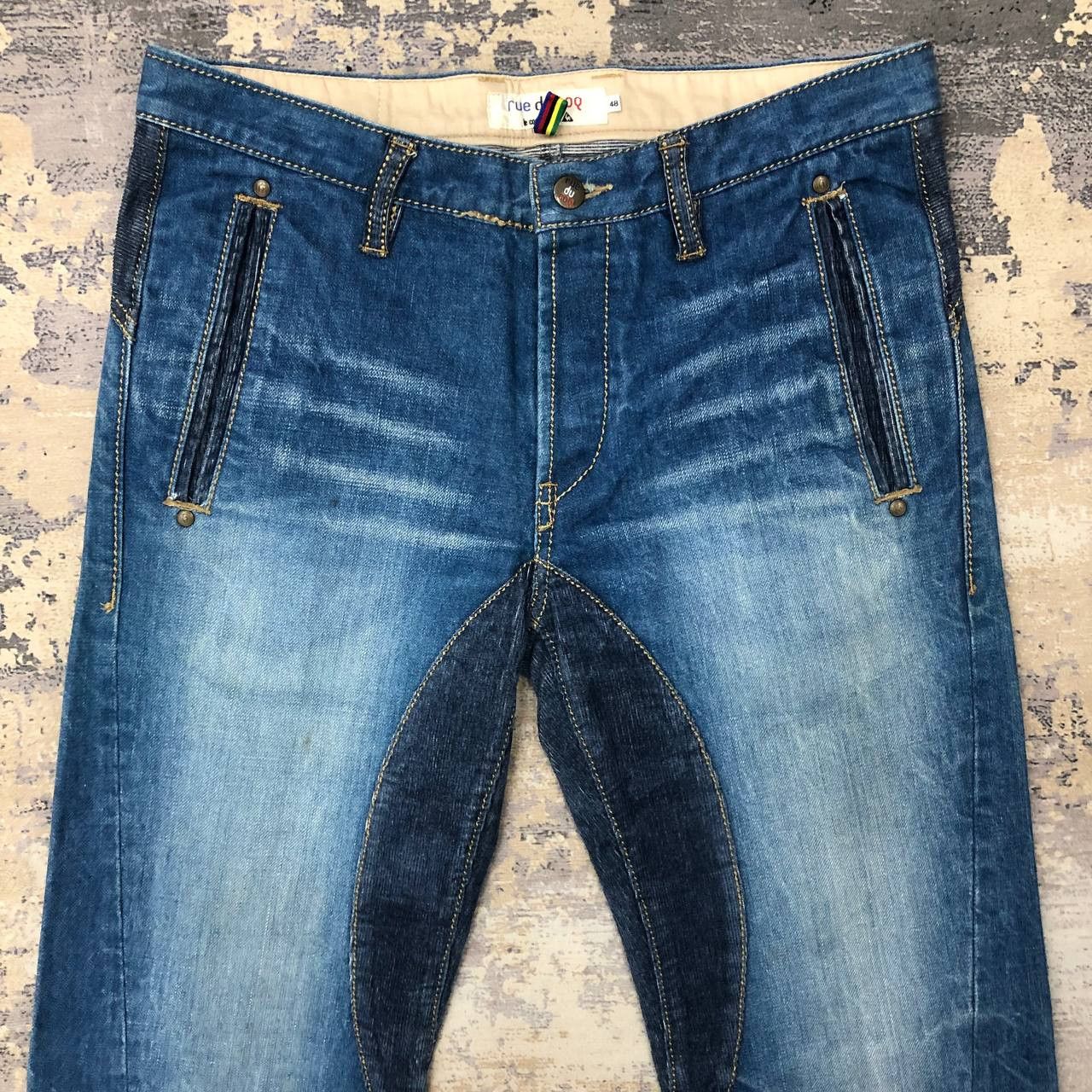 Le Coq Sportif P273 RUE DU COQ BY LE COQ SPORTIF FLARED HYBRID JEANS Size US 33 - 3 Thumbnail