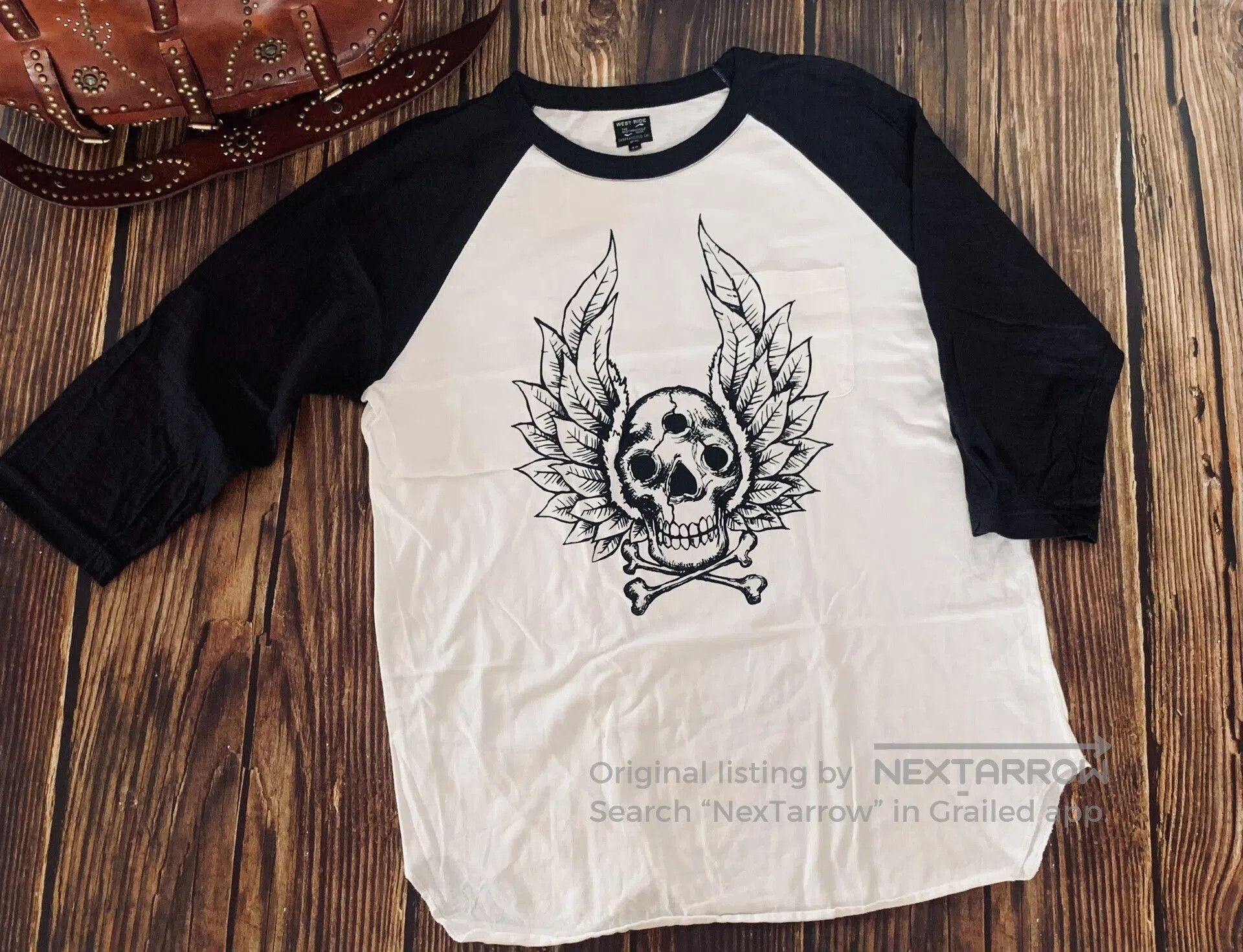 WEST RIDE stylish black and white graphic tee. Size US L / EU 52-54 / 3 - 1 Thumbnail