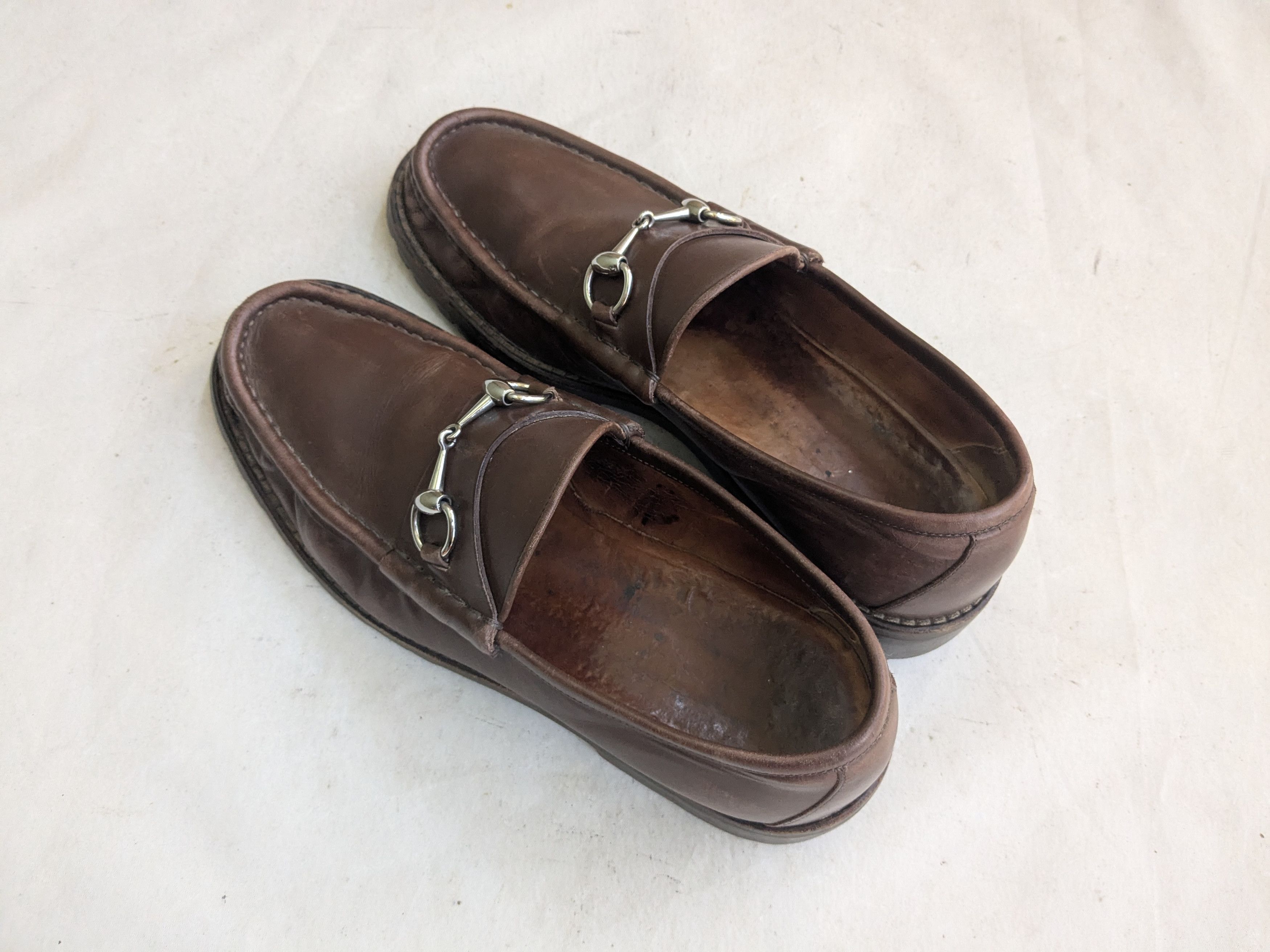 Gucci Gucci Horsebit Loafers Brown 10 D Leather Rubber Size US 10 / EU 43 - 9 Thumbnail