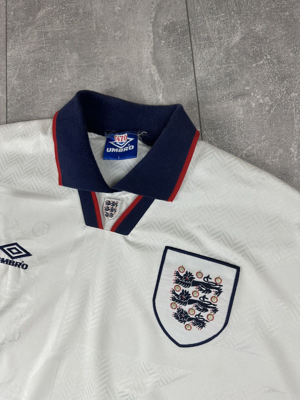 Umbro Umbro England National Team 1993/94 Home Retro Jersey Size US L / EU 52-54 / 3 - 8 Thumbnail