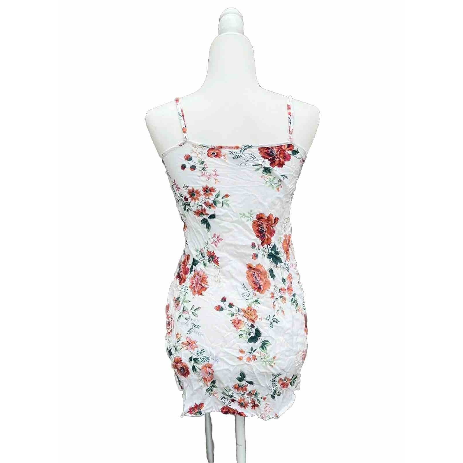 Maje MAJE Flower Print Mini Dress size S white Y2K poppy A000268 Size S / US 4 / IT 40 - 5 Thumbnail