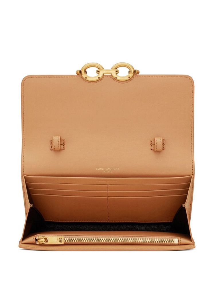 Saint Laurent Paris o1s1wg110924 Size: OS / Le Maillon Chain Wallet Beige & Tan Size ONE SIZE - 4 Thumbnail