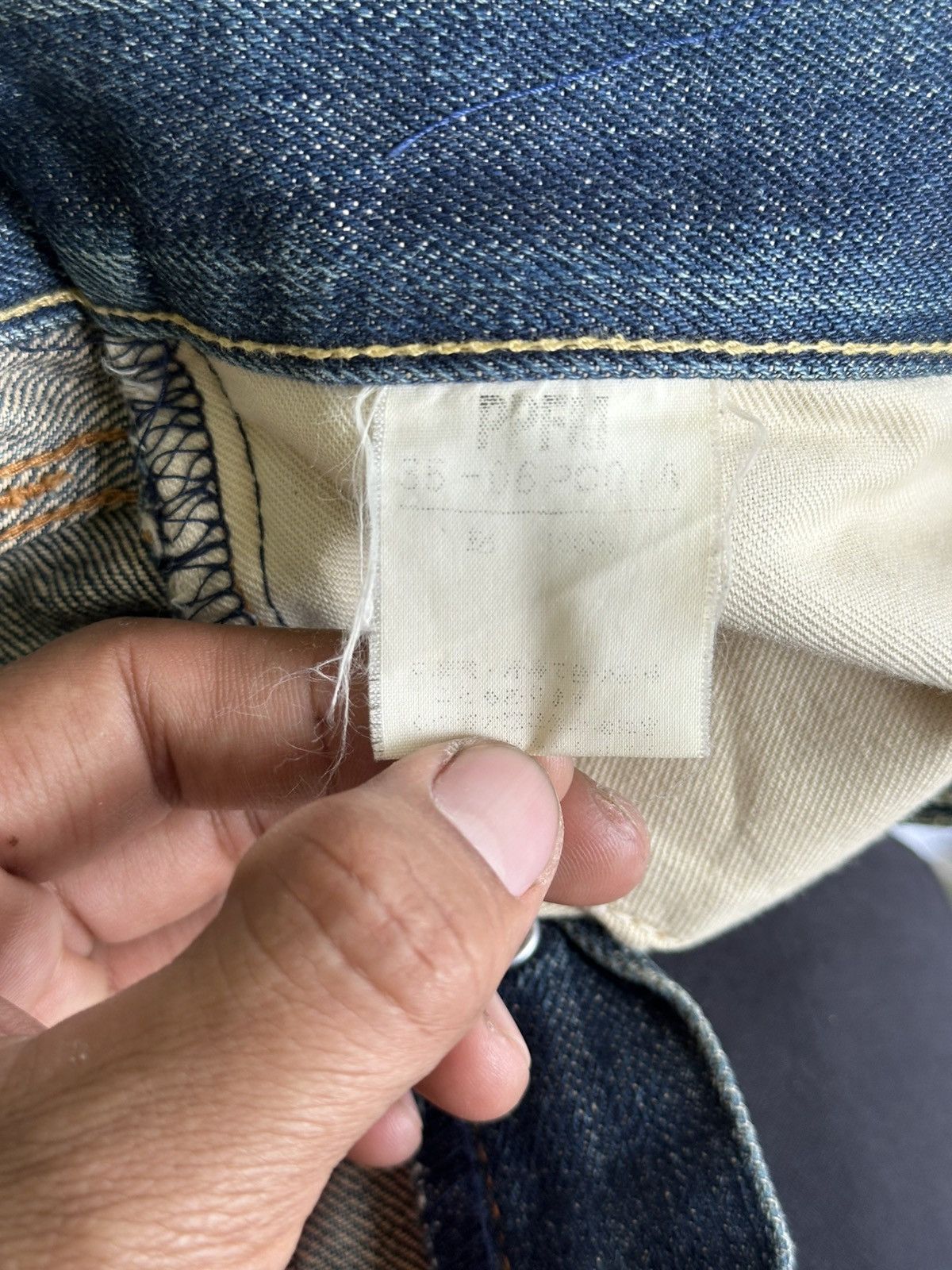 Kapital Distress Designer PPFM Selvedge Denim . Size US 31 - 12 Thumbnail