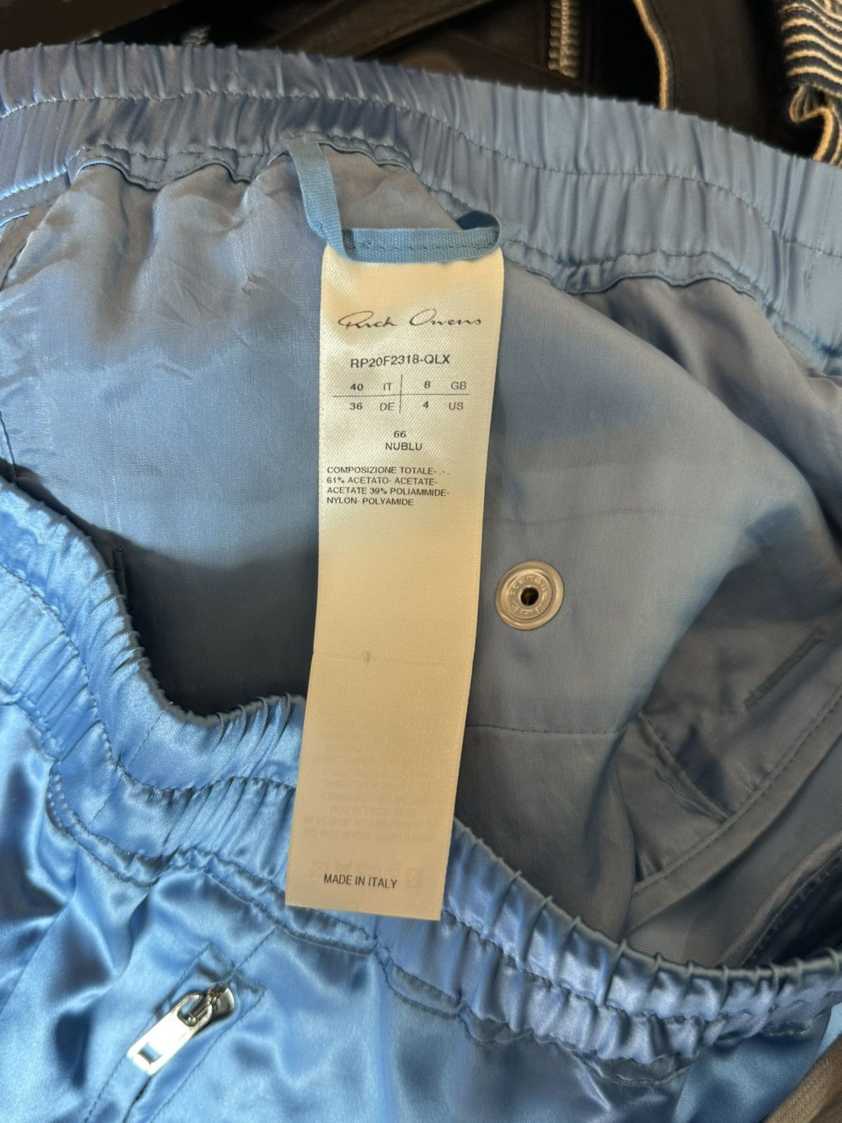 Rick Owens RICK OWENS BABY BLUE SHORTS Size US 32 / EU 48 - 5 Thumbnail