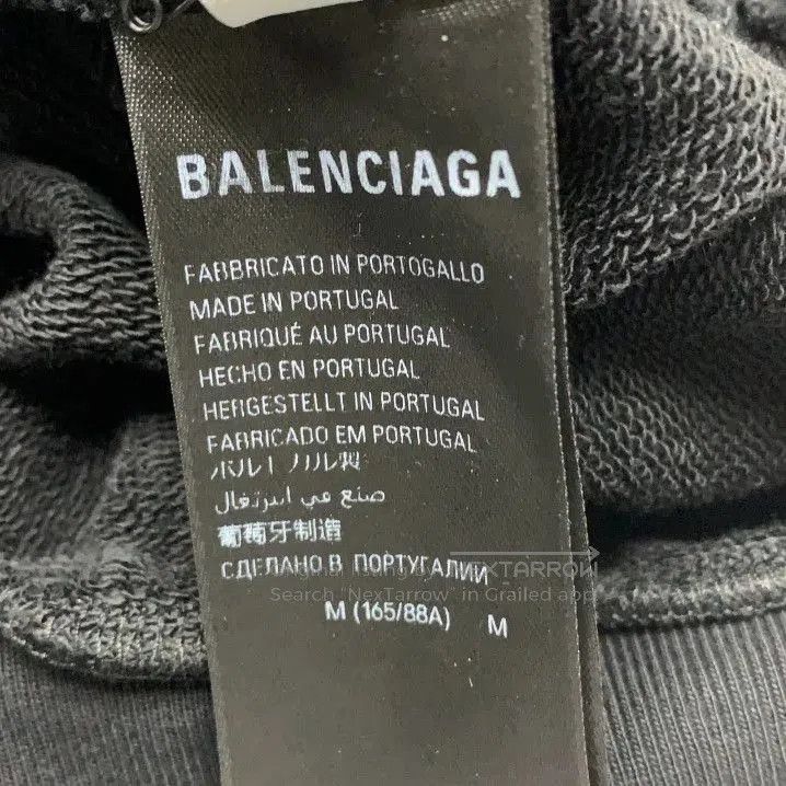 Balenciaga Balenciaga Distressed Logo Hoodie for Men. Size US M / EU 48-50 / 2 - 5 Thumbnail