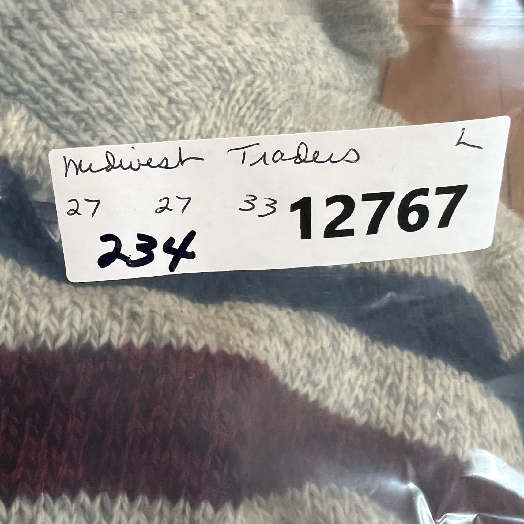 Vintage VINTAGE Midwest Traders Wool Blend Striped Pullover Sweater Men's Size L Gray 80s 90s Bohemian Outdoor Winter Size US L / EU 52-54 / 3 - 7 Thumbnail