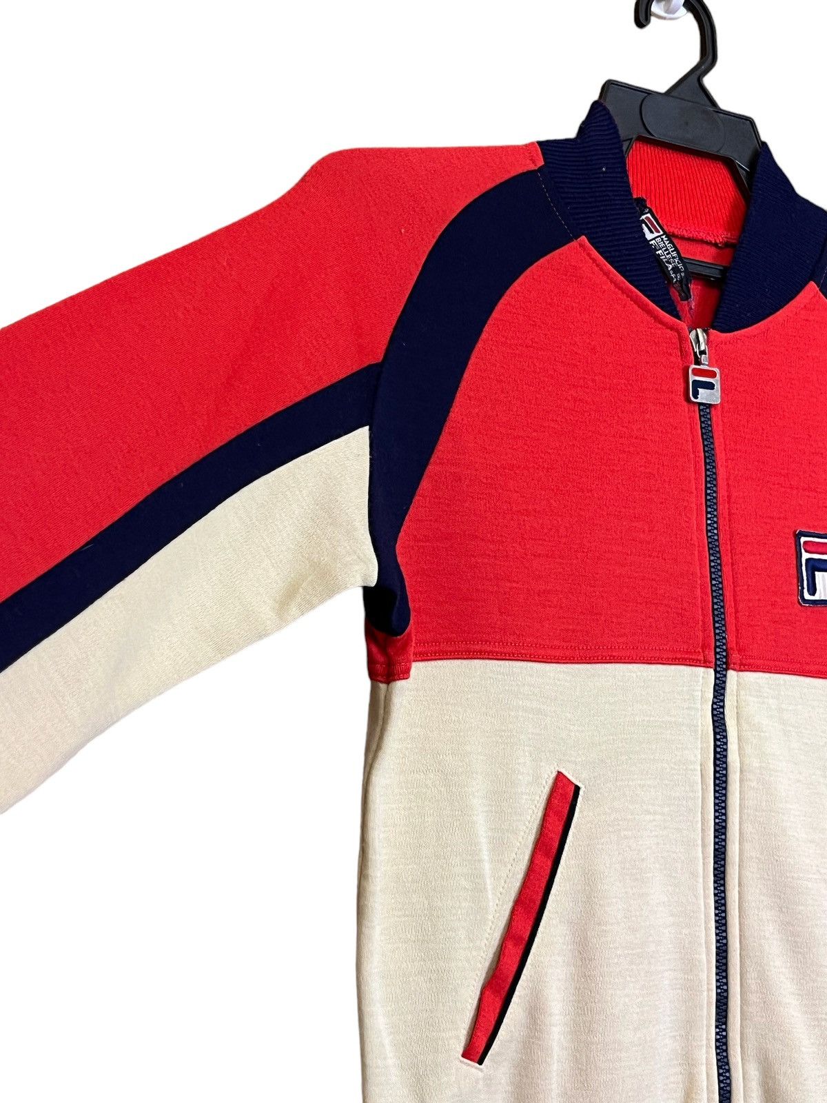 Fila RARE🔥VINTAGE 80s FILA ‘MAGLIFICIO BIELLESE’ TRACK TOP Size US S / EU 44-46 / 1 - 4 Thumbnail