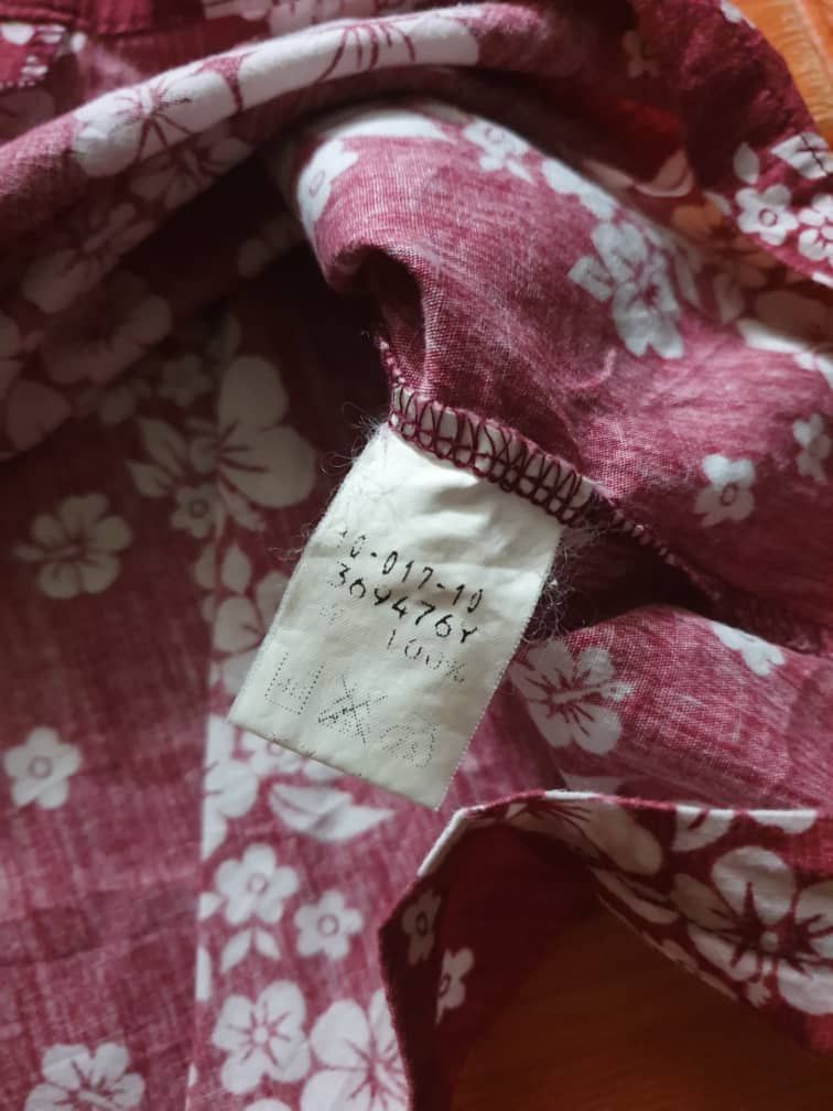 Japanese Brand Luciano Valentino Italy flower Hawaiian shirt Size US M / EU 48-50 / 2 - 3 Thumbnail