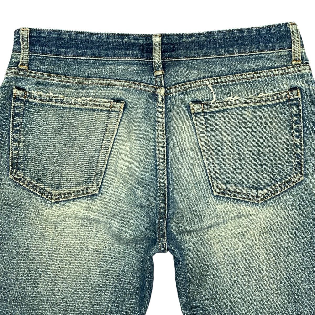 Johnbull Vtg Distressed Faded Straight Selvedge Jeans Made in Japan Size US 32 / EU 48 - 21 Thumbnail