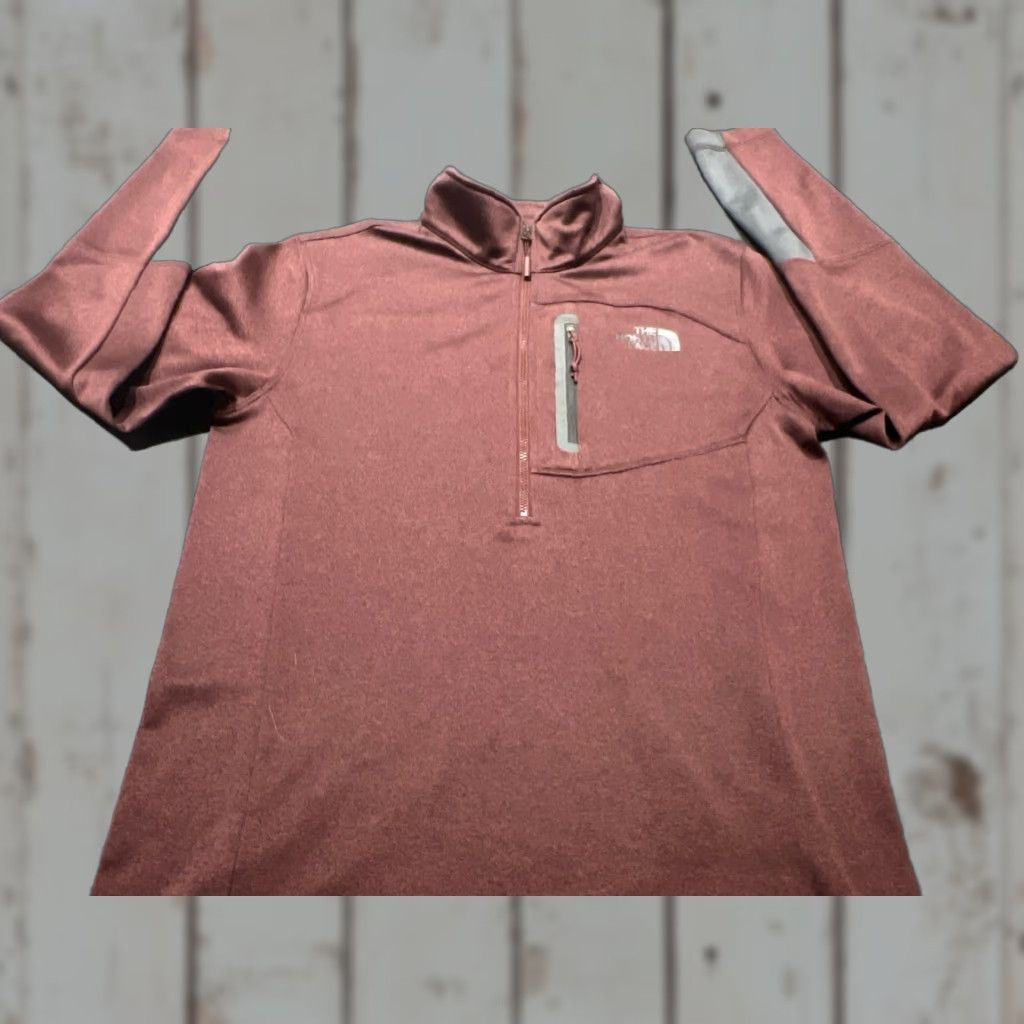 The North Face The North Face Fleece Pullover Men's Size Small 1/2 Zip Burgundy Casual Sweater Size US S / EU 44-46 / 1 - 1 Thumbnail