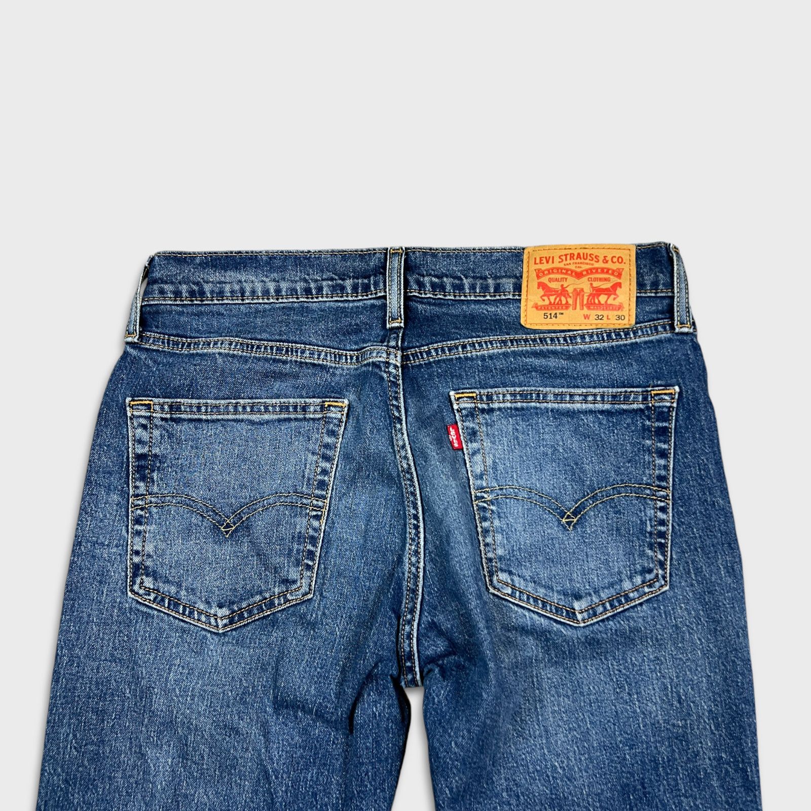 Levi's × Vintage Levi's 514 Jeans Men 32x30 Straight Fit American Denim Pants Size US 32 / EU 48 - 5 Thumbnail