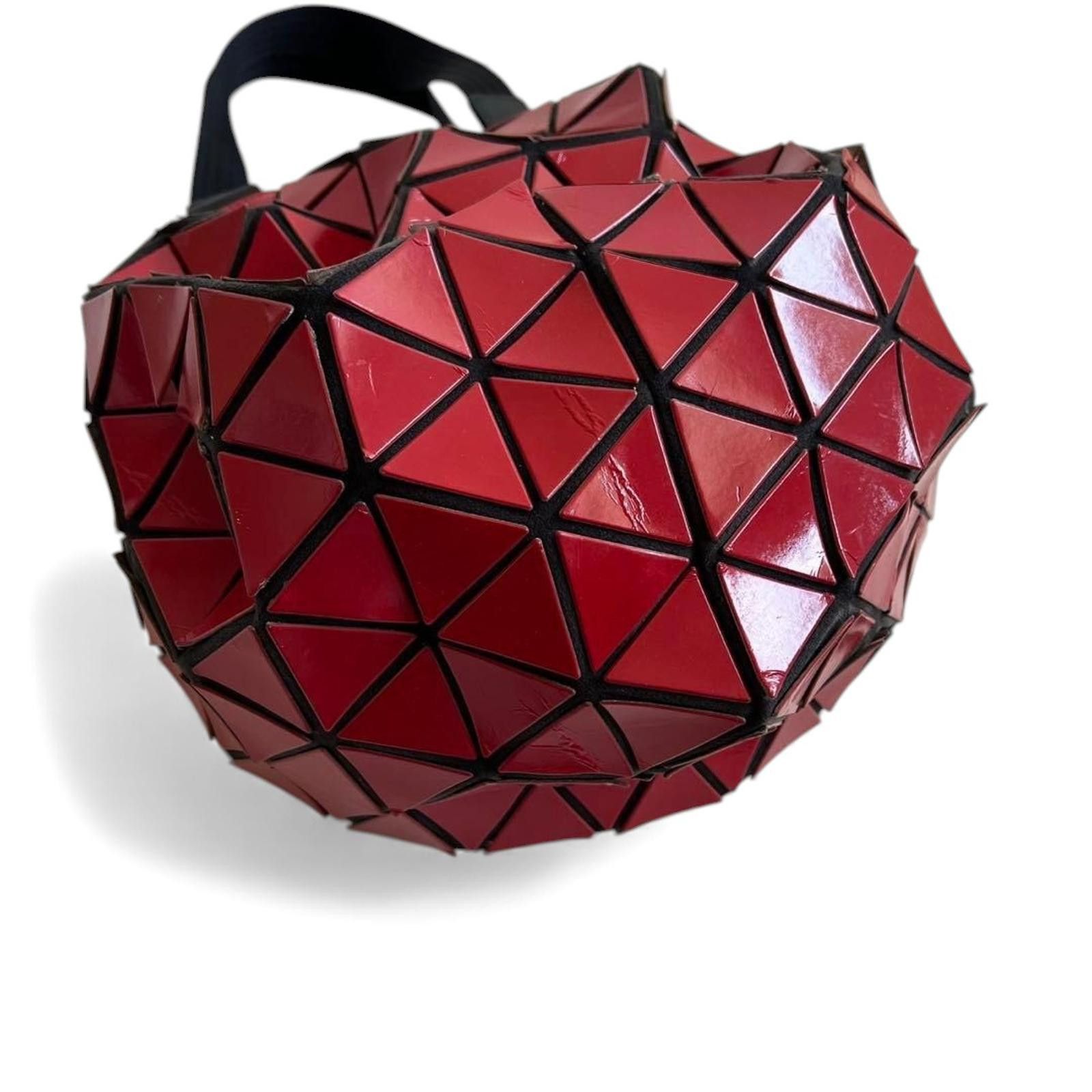 Issey Miyake Issey Miyake Pleats Please - Red Geometric Shoulder Bag Size ONE SIZE - 8 Thumbnail