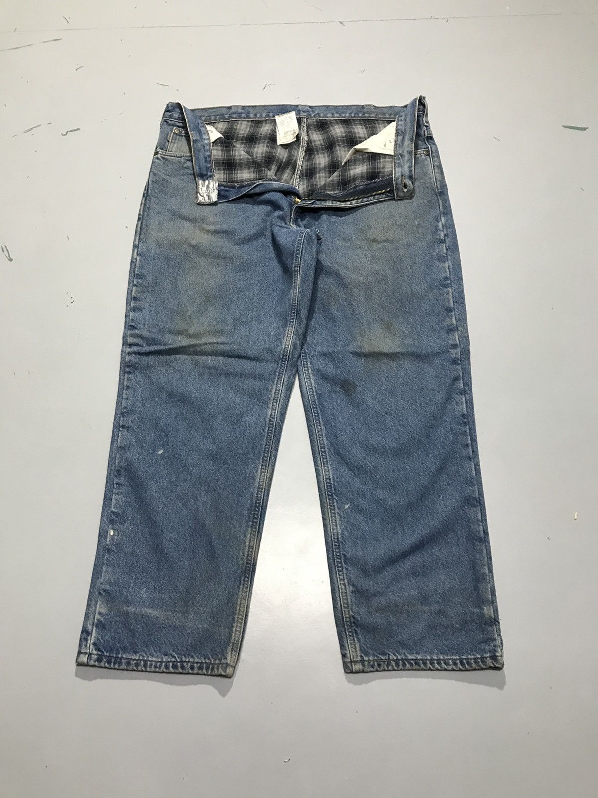 Vintage carhartt B172 DST blanket line denim