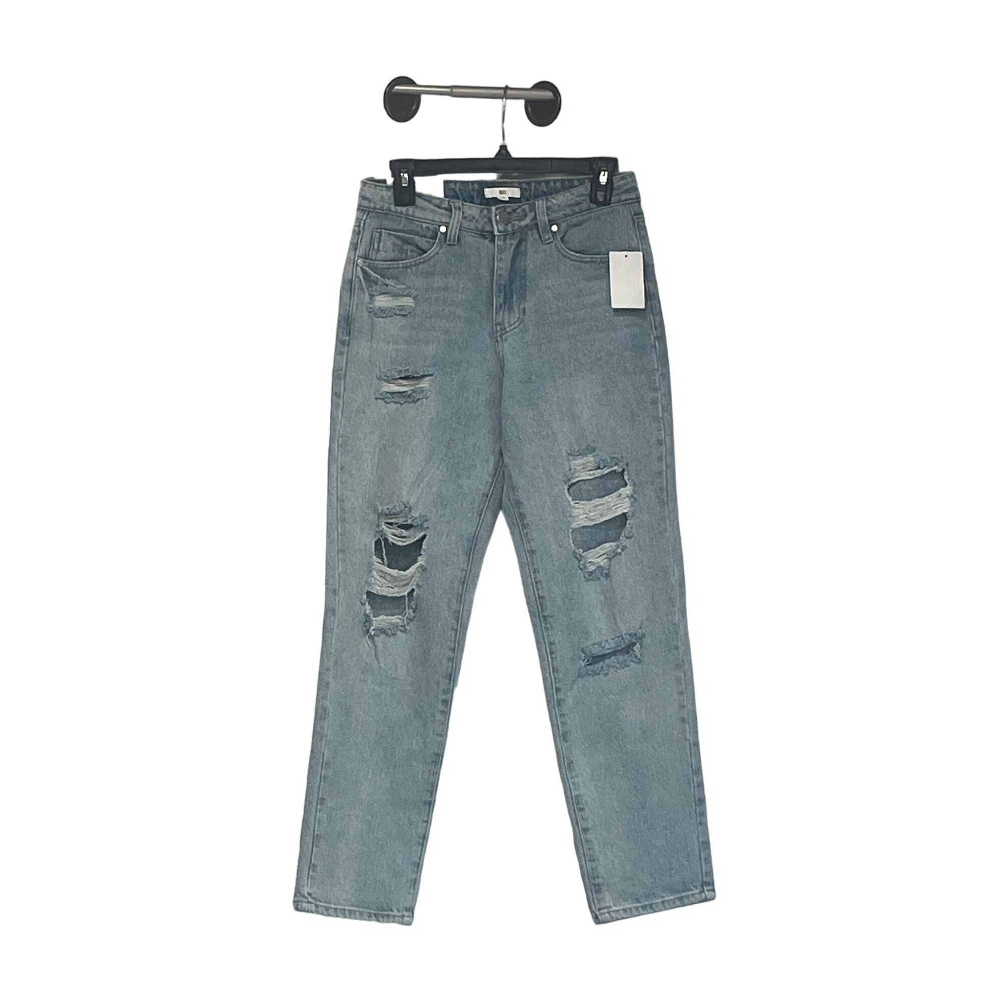 Other Bp Ripped Straight Leg Ankle Jeans In Blue Lt Decon Wash, Sz Size 26" / US 2 / IT 38 - 10 Thumbnail