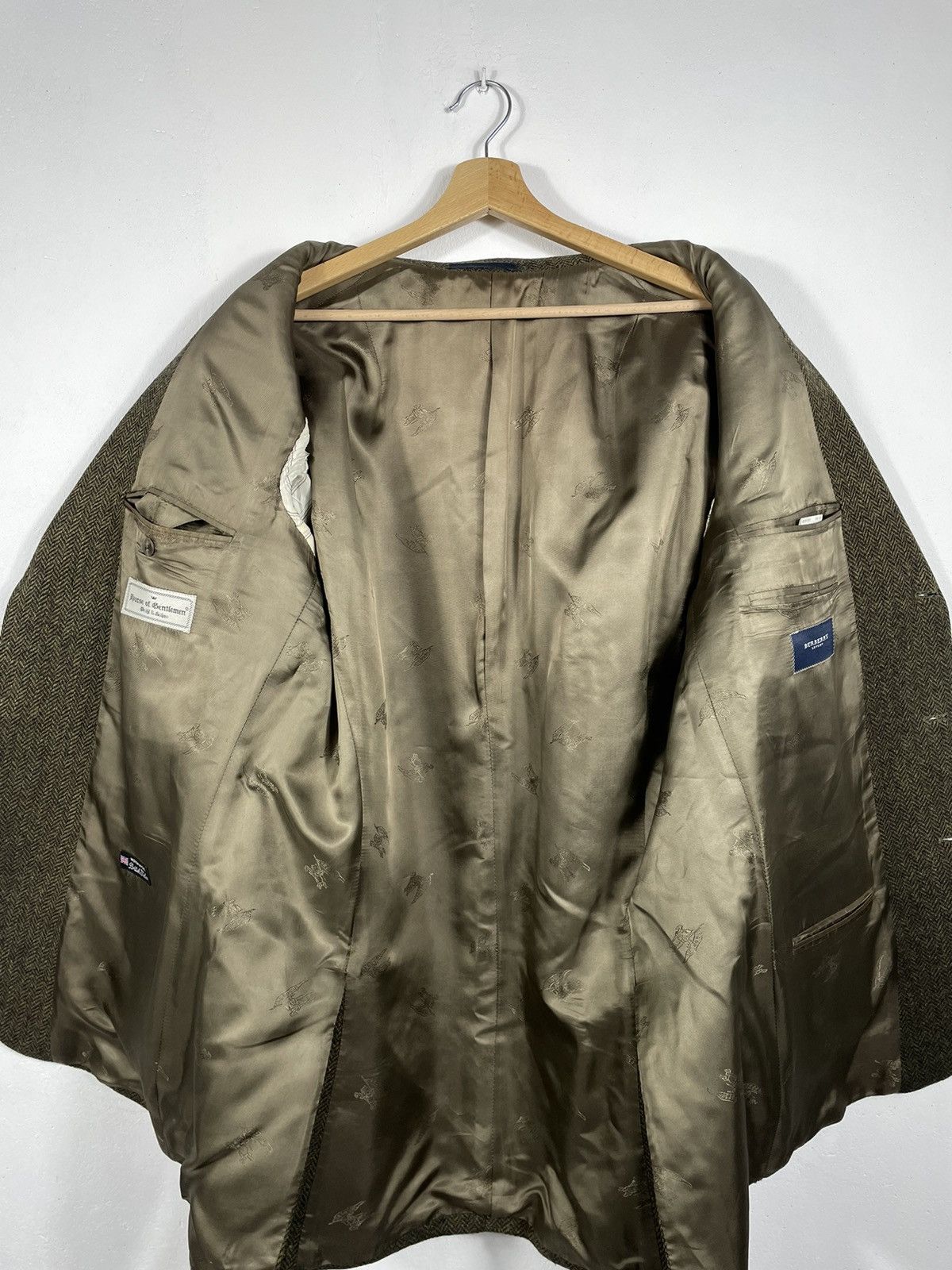 Burberry × Designer × Vintage Burberry Retro 90s Button Ups Blazer Suit Jakcet Wool Size US XL / EU 56 / 4 - 9 Thumbnail