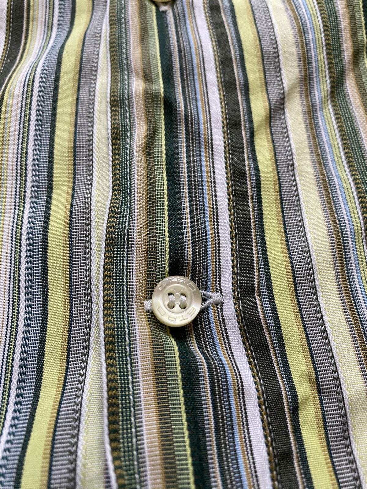 Etro × Vintage Vintage Etro Via Spartaco 3 striped designy button up shirt Size US L / EU 52-54 / 3 - 6 Thumbnail