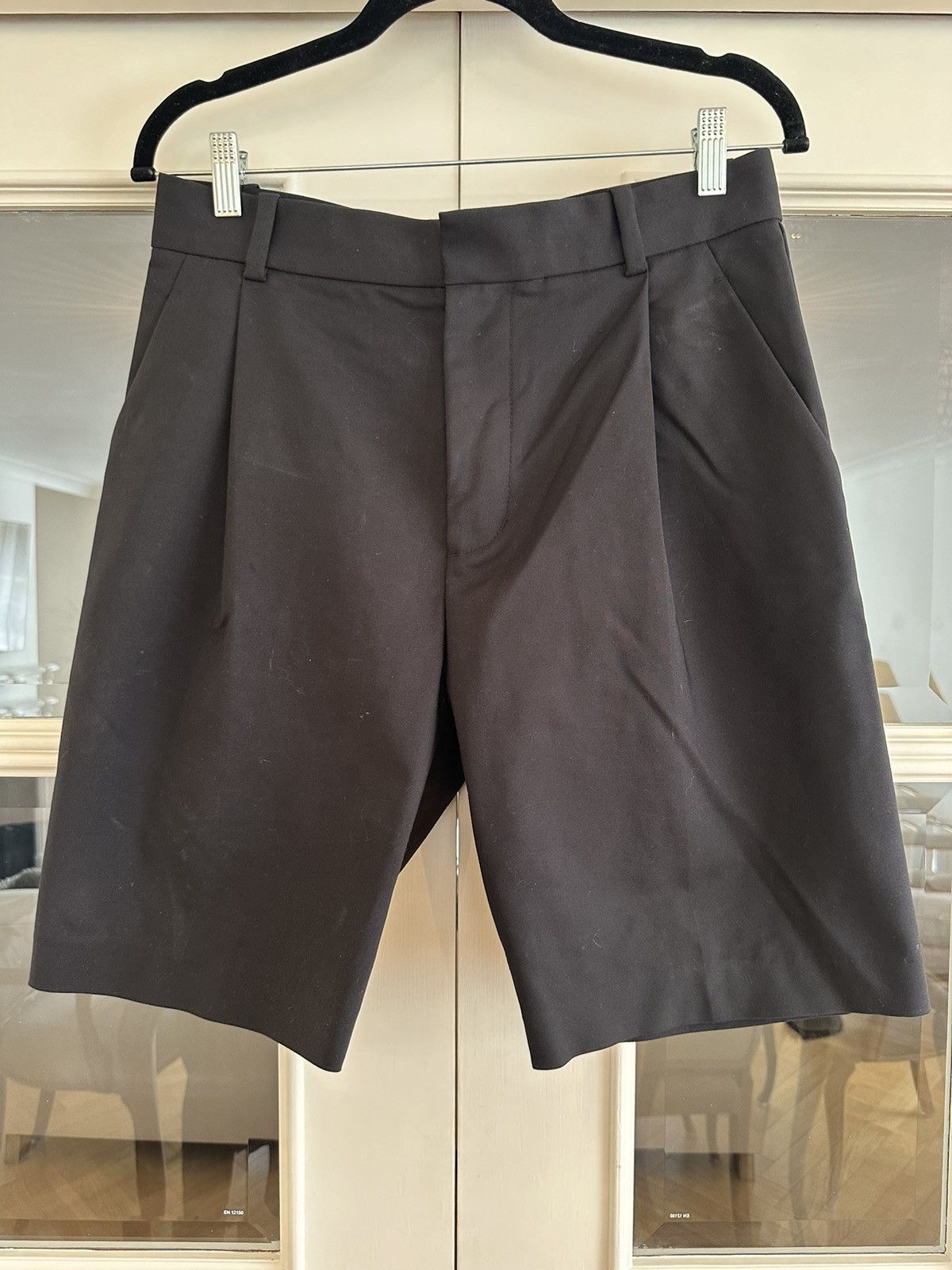 3.1 Phillip Lim Black Pleated Cotton shorts Size US 30 / EU 46 - 1 Thumbnail