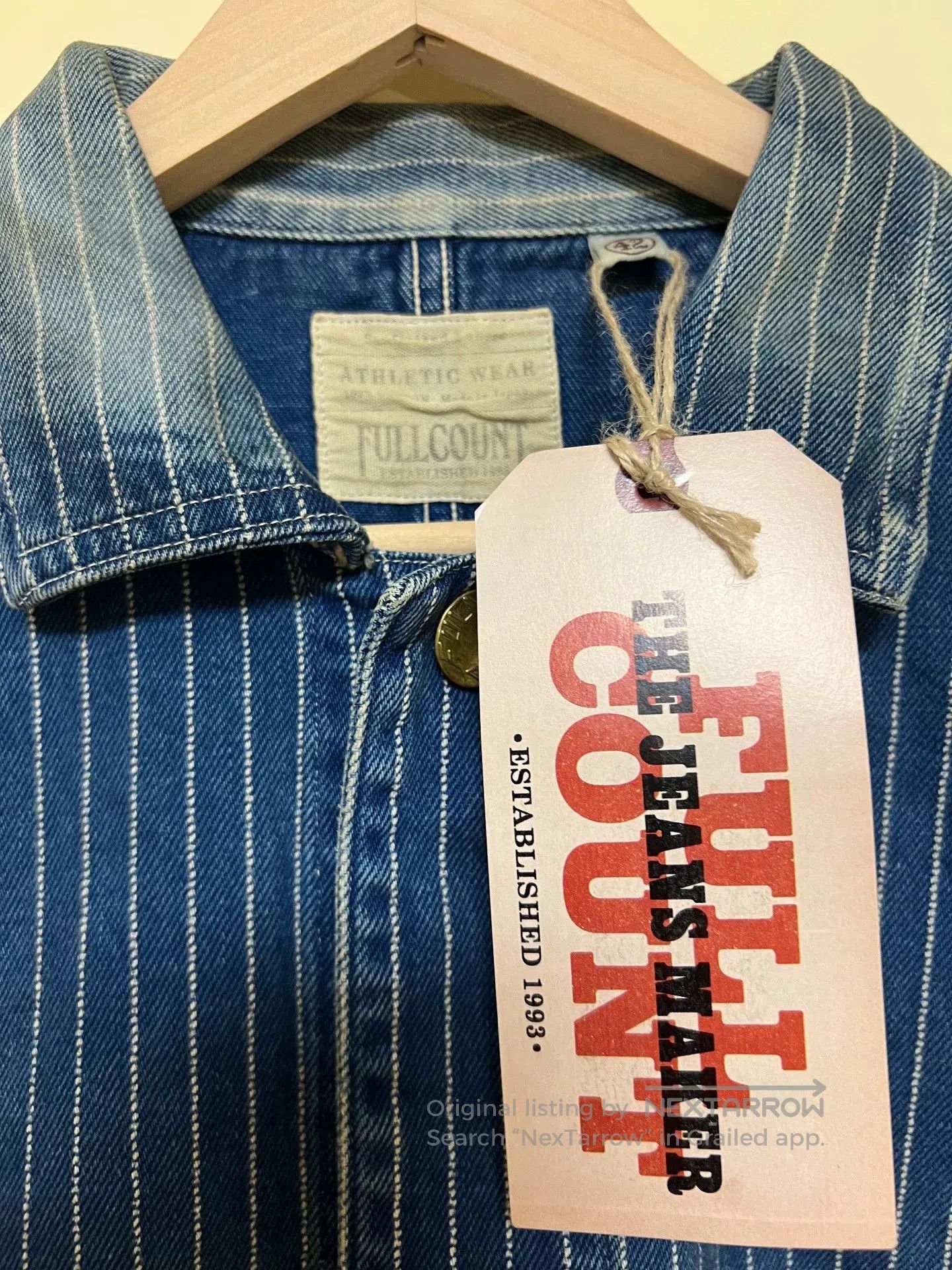 Full Count & Co. Vintage Wabash Striped Work Jacket. Size US S / EU 44-46 / 1 - 5 Thumbnail