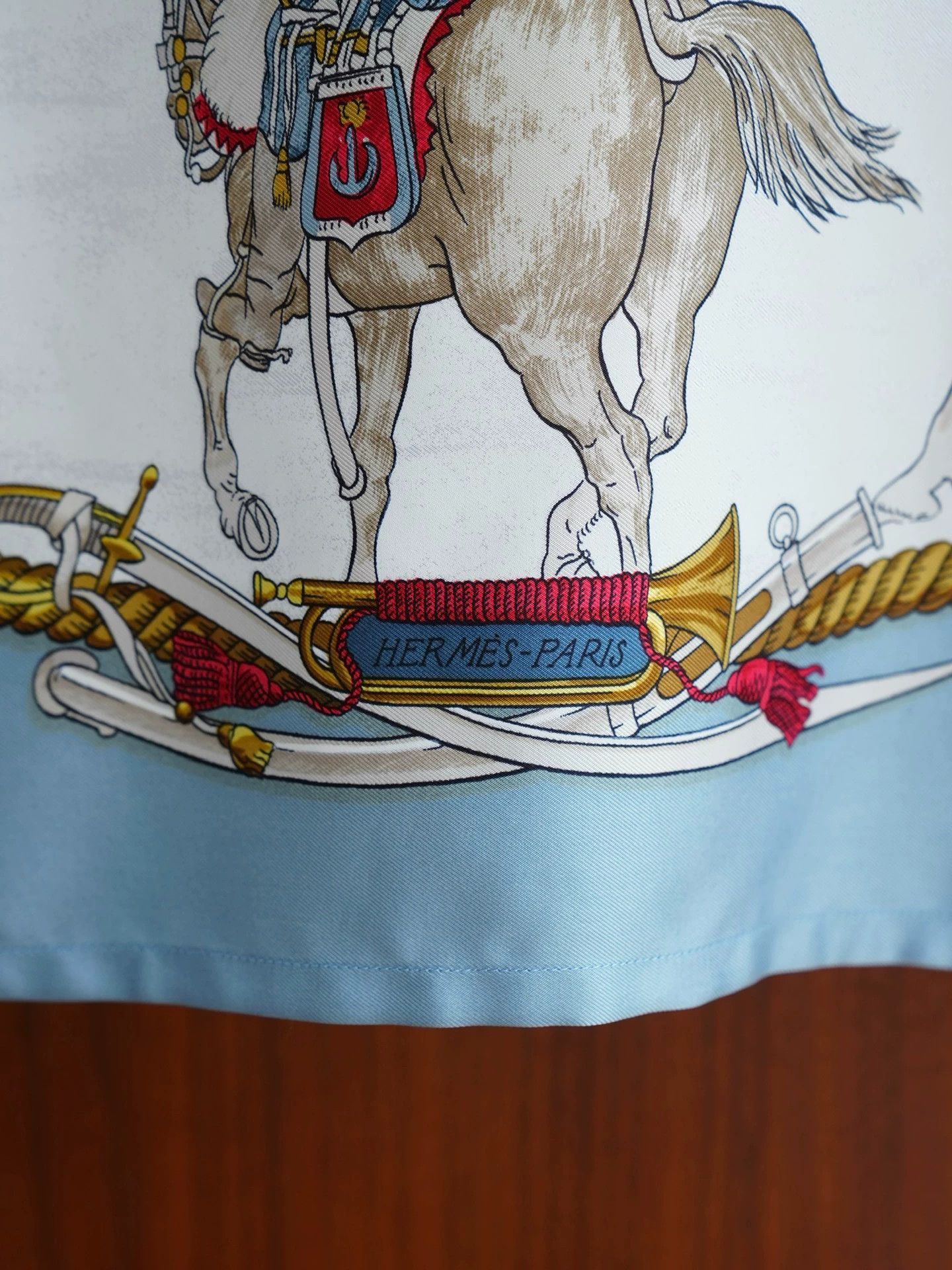 Hermes HERMES Vintage Marine et Cavalerie Silk O/S Shirt Size XS / US 0-2 / IT 36-38 - 7 Thumbnail