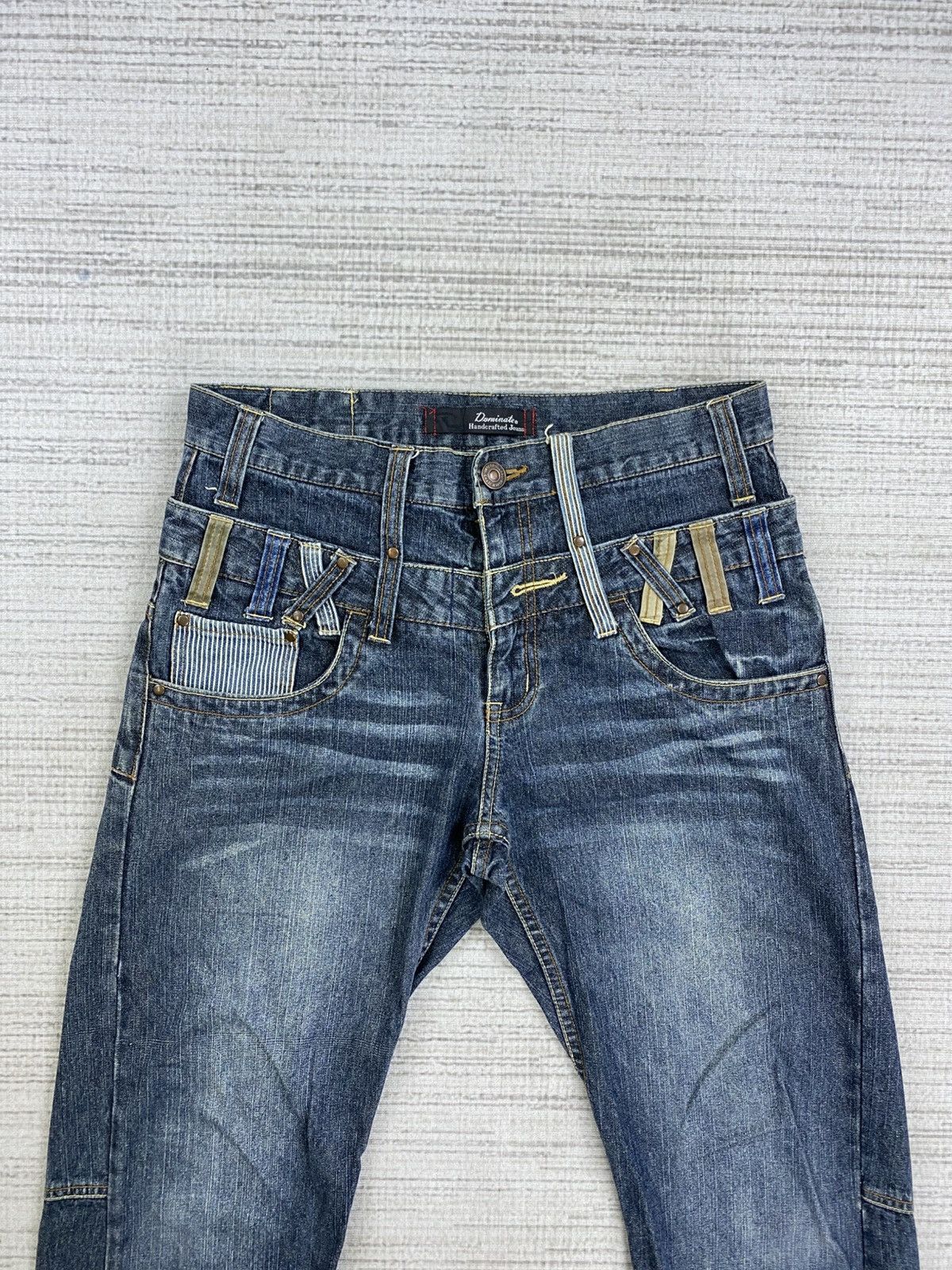 Le Grande Bleu (L.G.B.) × Vintage Vintage Dominated Handcrafted Jeans Double Waist Pants Size US 31 - 5 Thumbnail