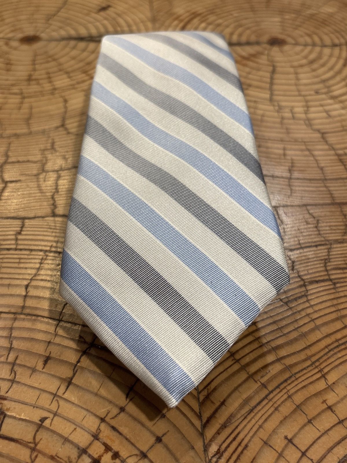 Sulka Sulka Archival Vintage Blue Stripe Silk Tie Size ONE SIZE - 6 Thumbnail