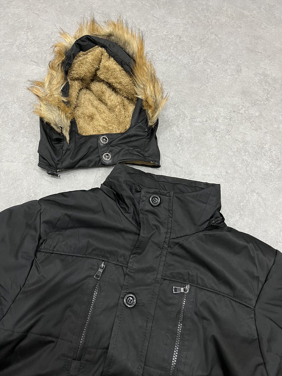 Le Grande Bleu (L.G.B.) 2000s VOGUE LGB Style KRMii Faux Fur Parka Jacket Size US XL / EU 56 / 4 - 7 Thumbnail