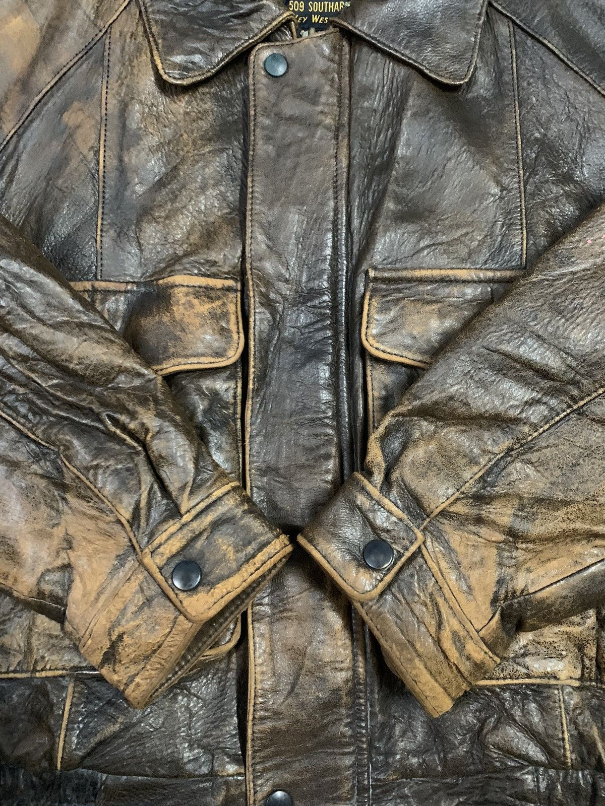 Japanese Brand 2000s Japanese Brand Sheepskin Leather Flight Bomber Jacket Size US M / EU 48-50 / 2 - 9 Thumbnail