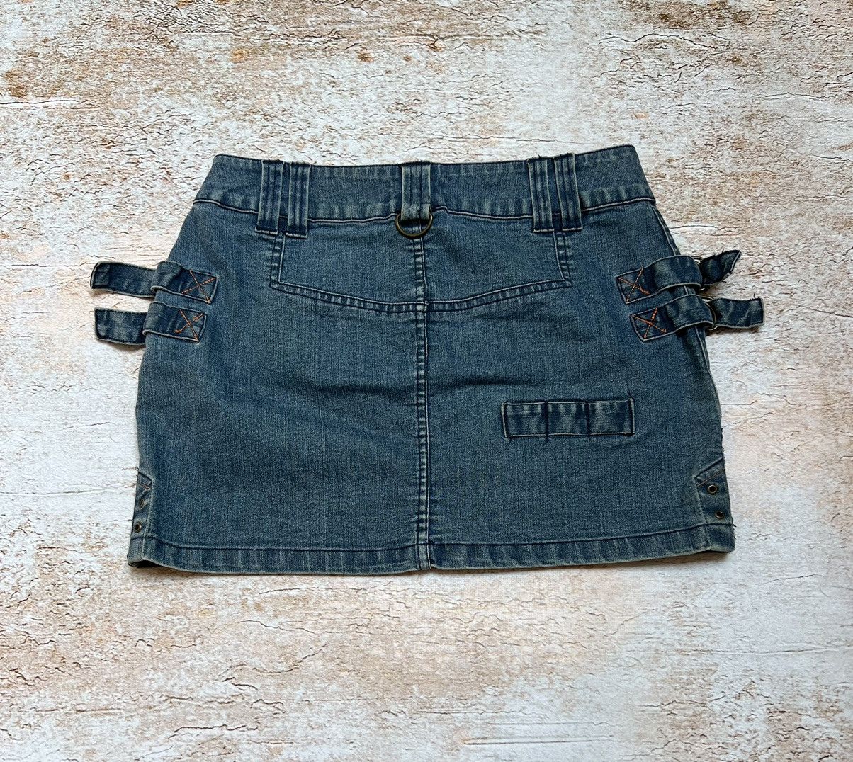 Vintage Vintage Japanese multi pocket cargo denim mini skirt Size 28" / US 6 / IT 42 - 5 Thumbnail