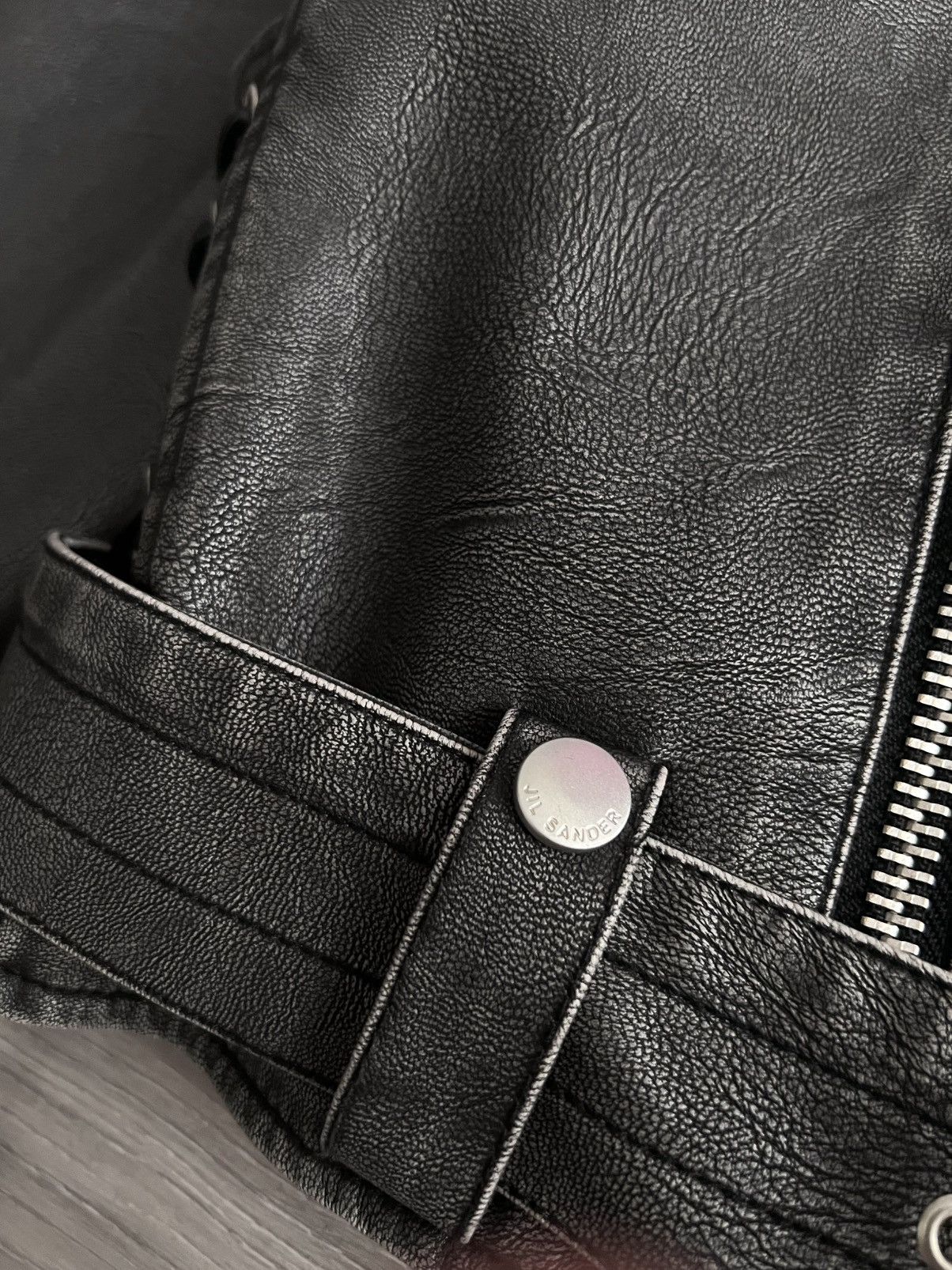 Jil Sander Jil Sander+ Biker Leather Jacket Vest Women Raf Simons Rare Size S / US 4 / IT 40 - 7 Thumbnail