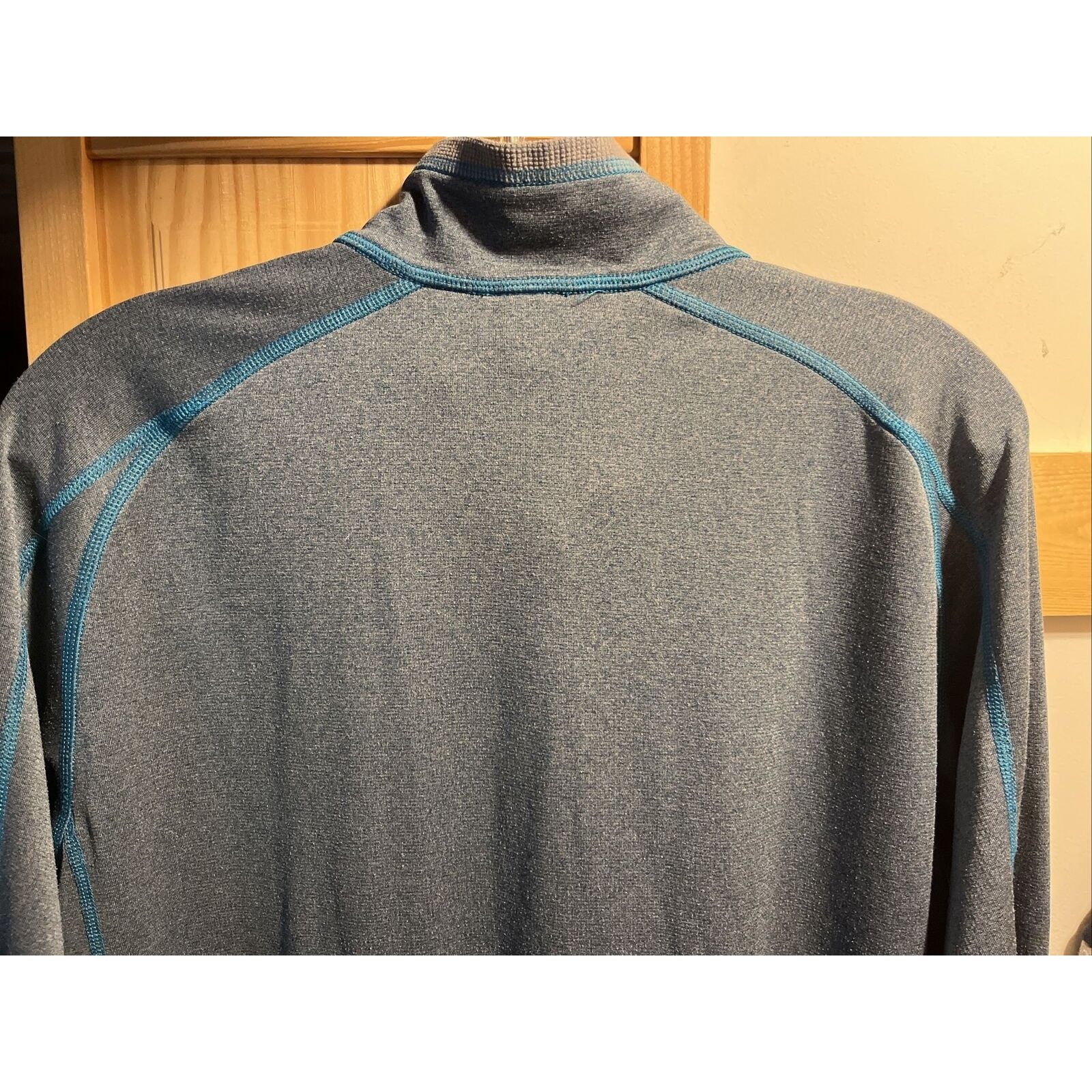 The North Face The North Face Mens L Grey Blue LS 1/4 Zip Polyester Jacket Size US L / EU 52-54 / 3 - 11 Thumbnail