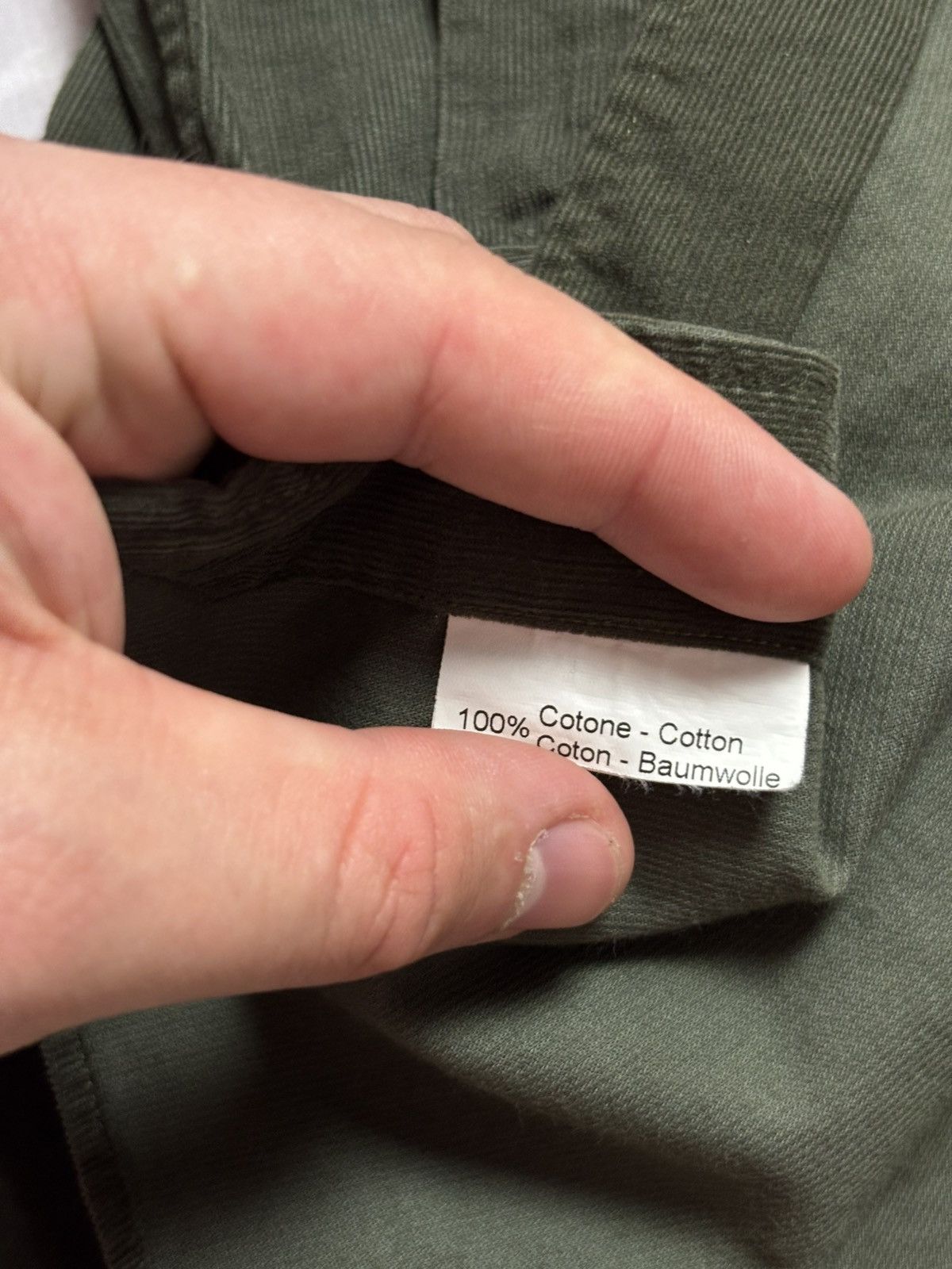 Other ORIAN Corduroy Shirt Slim Fit Green Size 39 Small Size US S / EU 44-46 / 1 - 11 Thumbnail