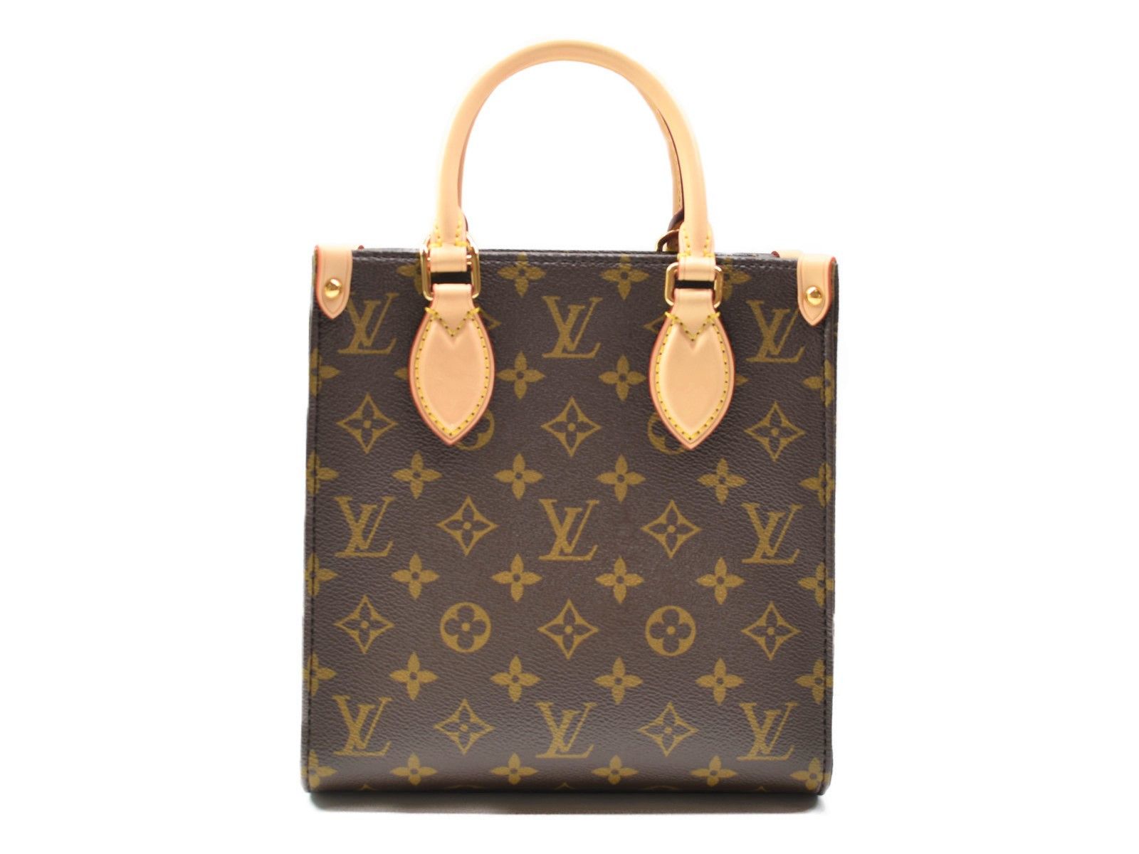 Louis Vuitton Sac Plat BB Monogram Coated Canvas Shoulder Bag