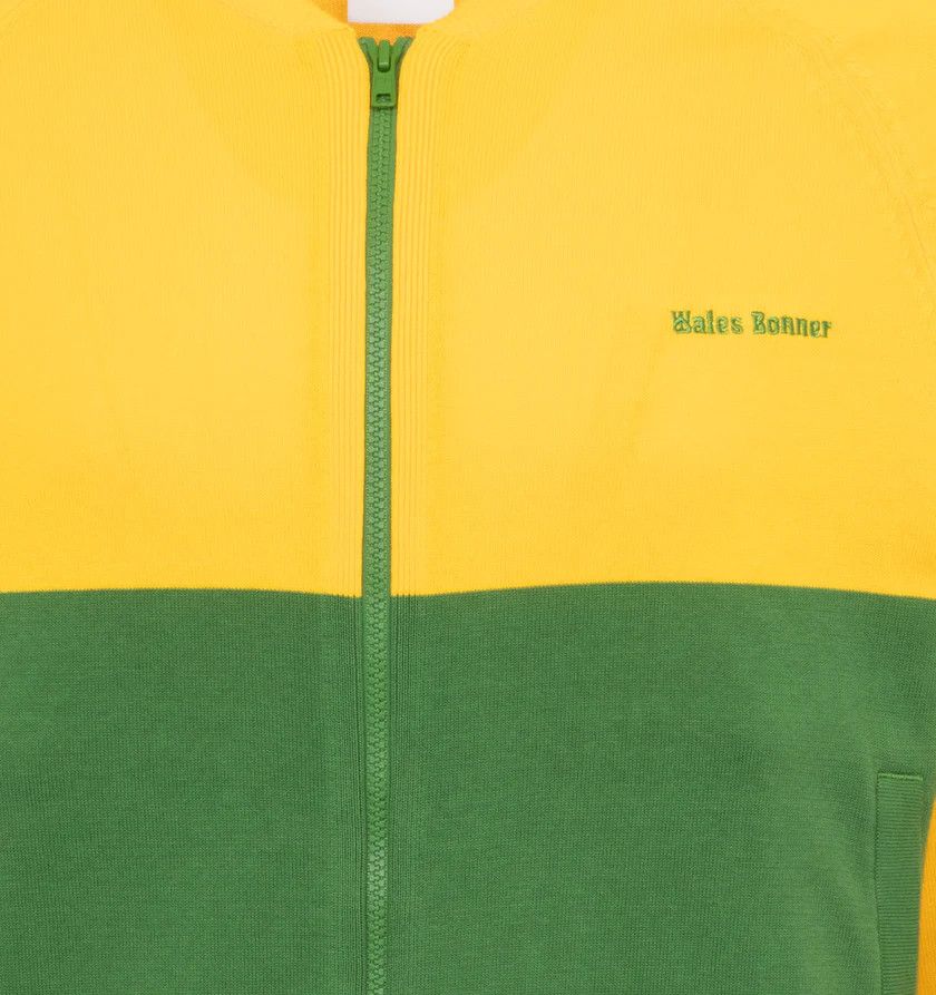 Adidas o1h1sh11224 Knit Track Jacket in Golden/Green Size US XS / EU 42 / 0 - 4 Thumbnail