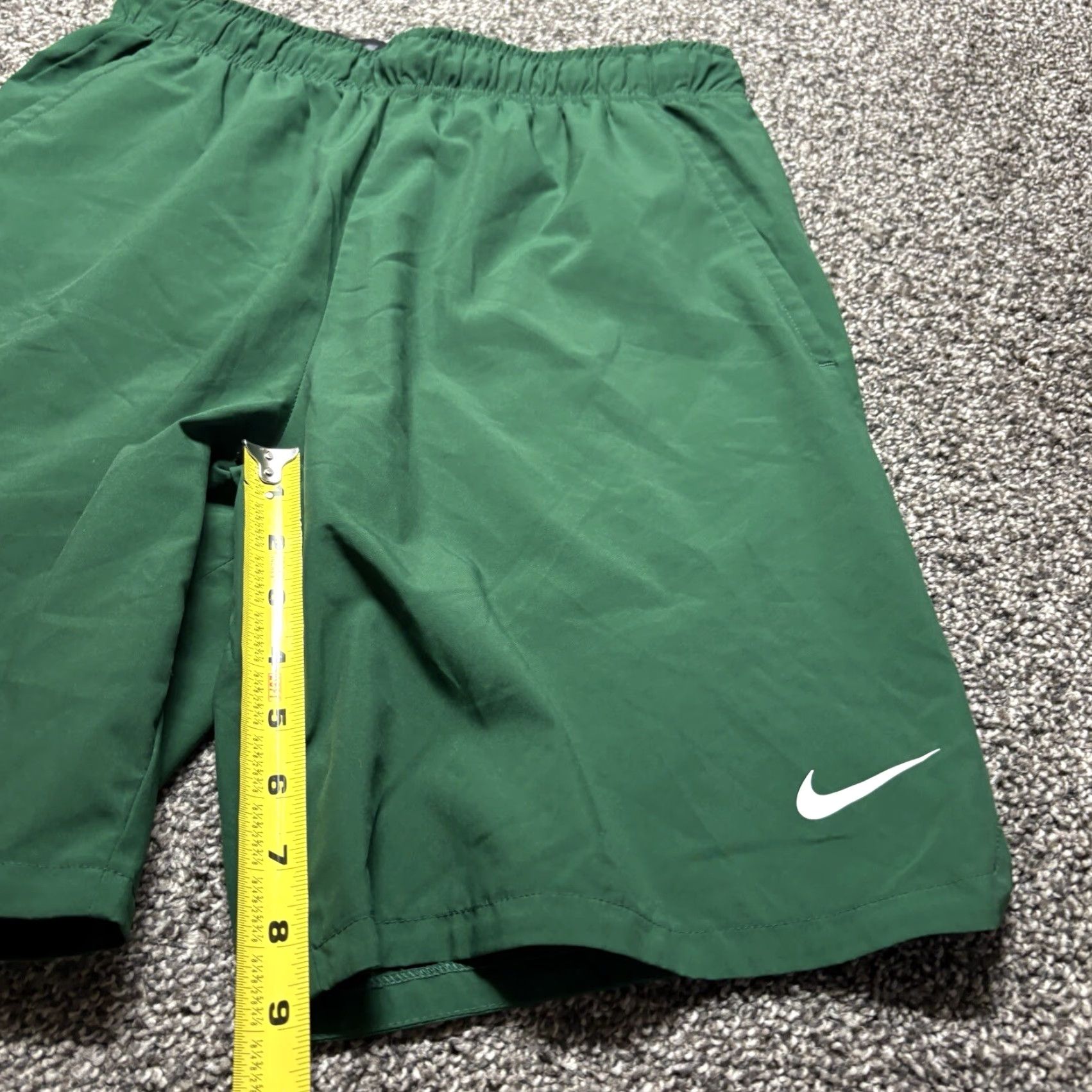 Nike Nike Dri-Fit Shorts Pockets AQ3495 Green Football Training Manning Mens Small Athletic Shorts Size US 29 - 3 Thumbnail
