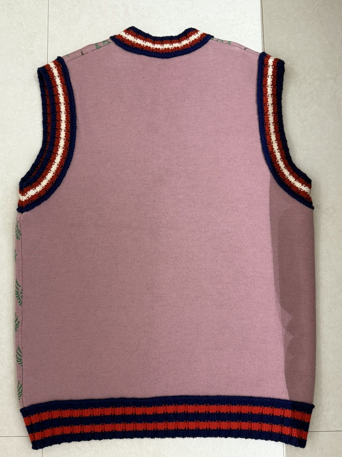 Gucci GUCCI SKULL AND FLOWER JACQUARD WOOL WAISTCOAT Size US L / EU 52-54 / 3 - 9 Thumbnail