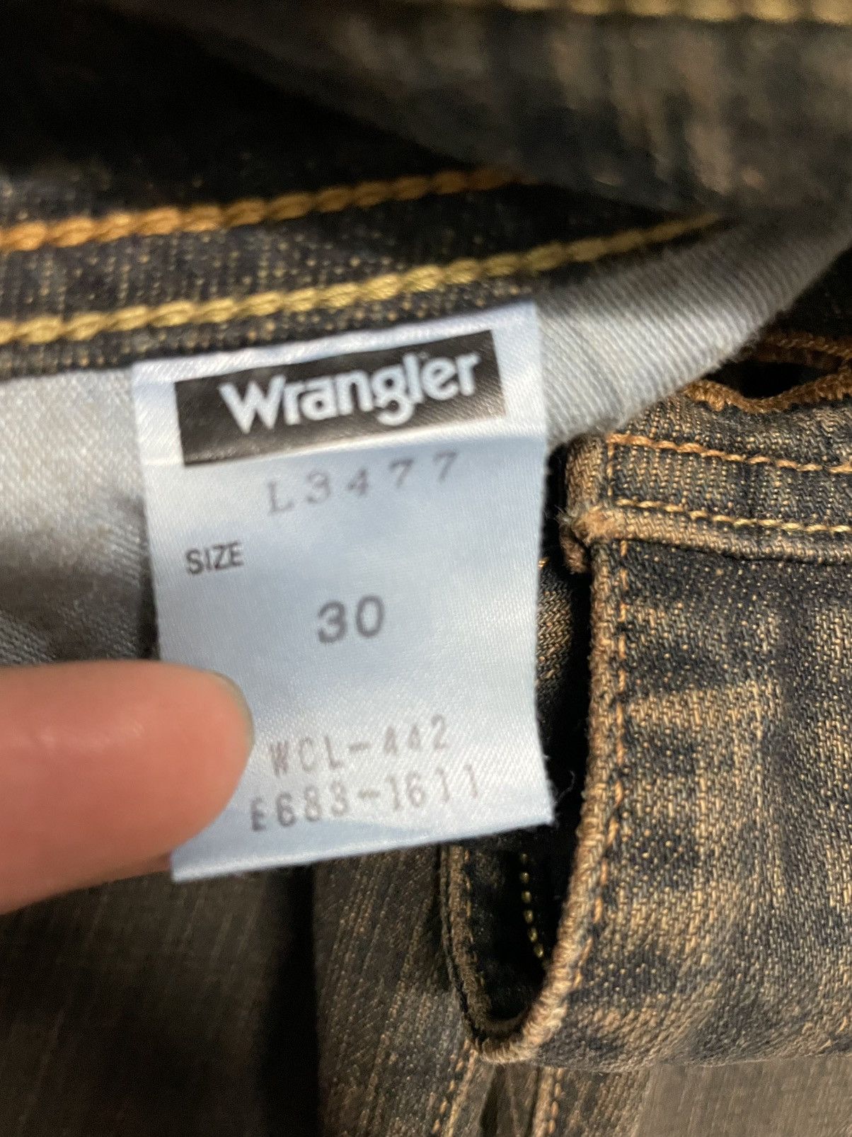 Wrangler 💥Flare💥Vintage Wrangler Western Buffalo Mudmax Bootcut Sick Size US 27 - 8 Thumbnail